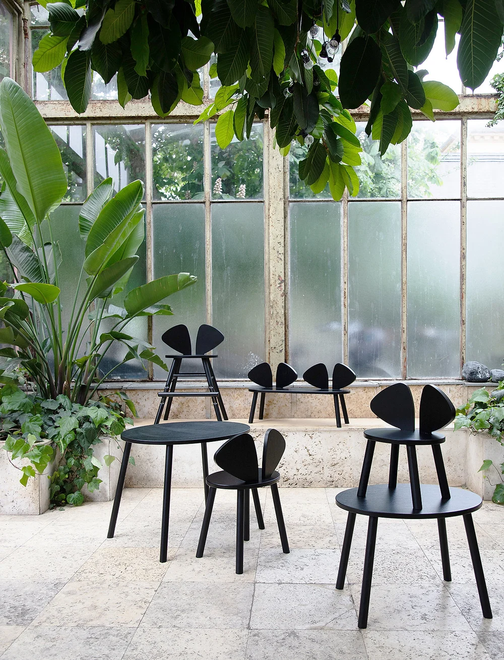 Nofred - Mouse childrens chair - stühle & hocker - black - 0