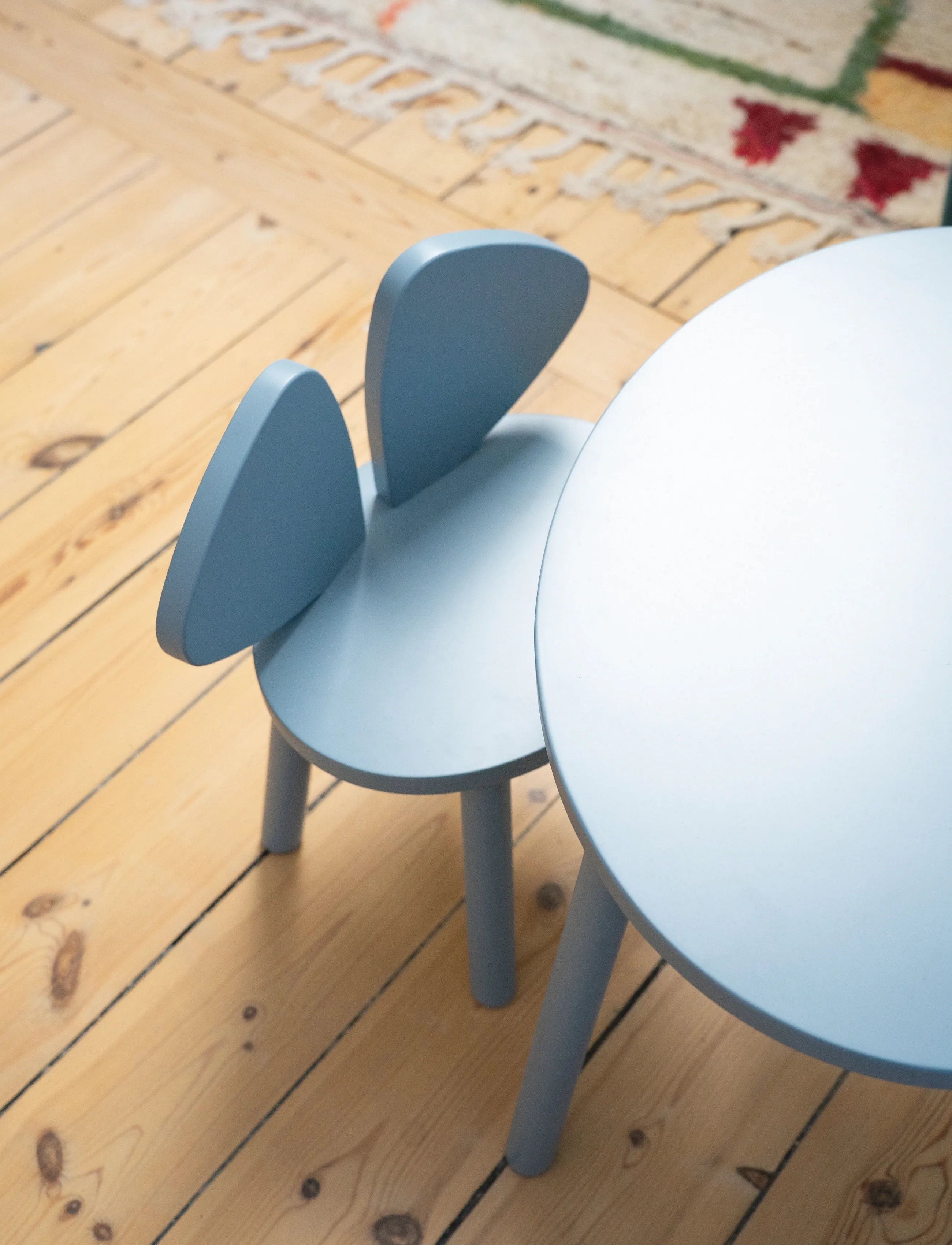 Nofred - Mouse Childrens Chair - chairs & stools - blue - 3