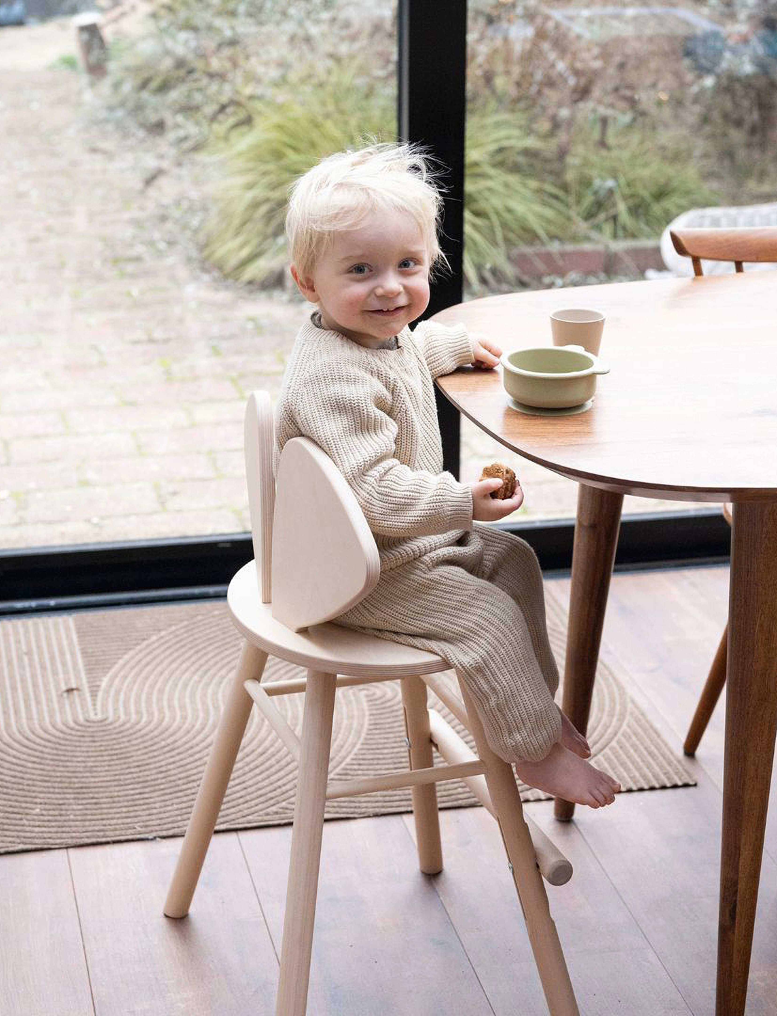 Nofred - Mouse Childrens Chair - augstie barošanas krēsliņi - birch - 4