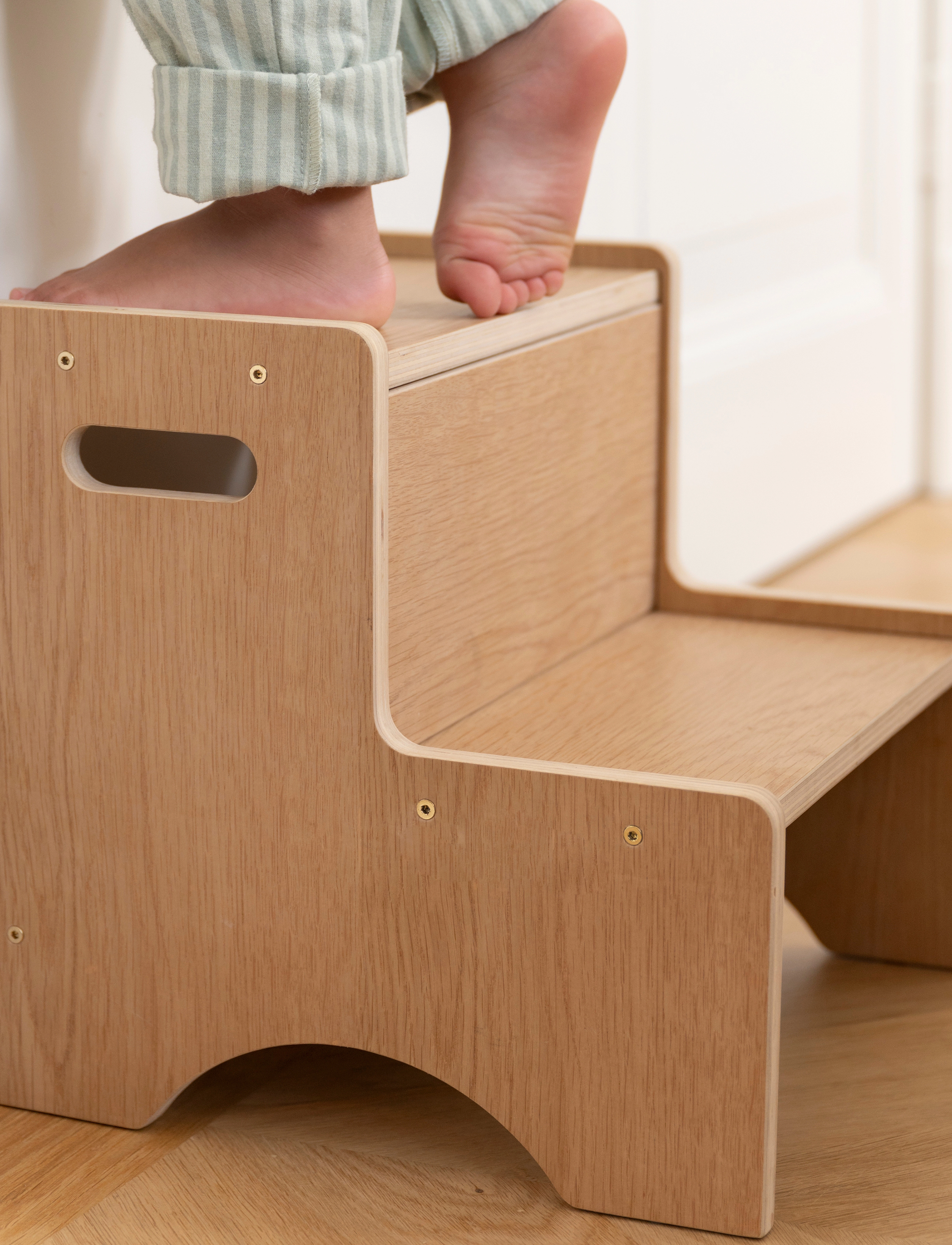 Nofred - Childrens stepstool - tritthocker - oak - 5