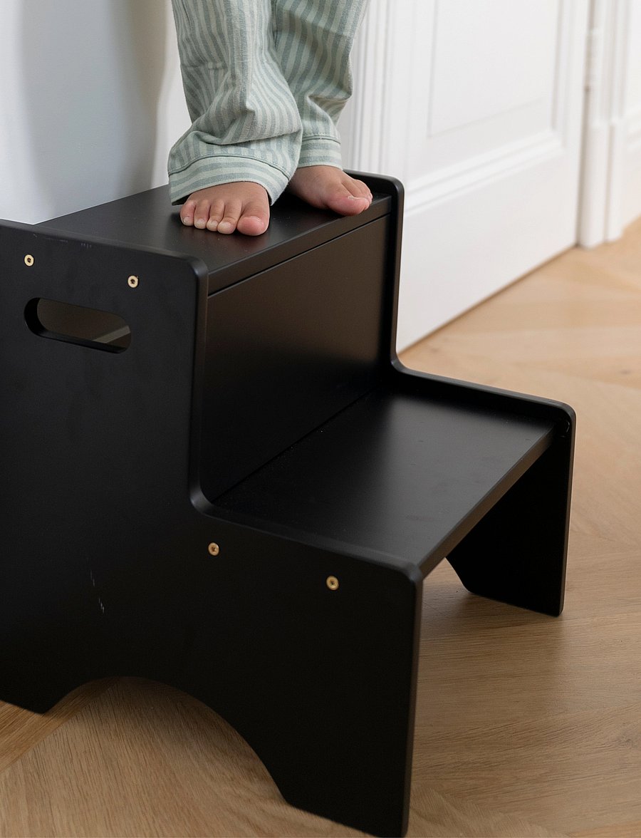 Nofred - Childrens stepstool - tritthocker - black - 4