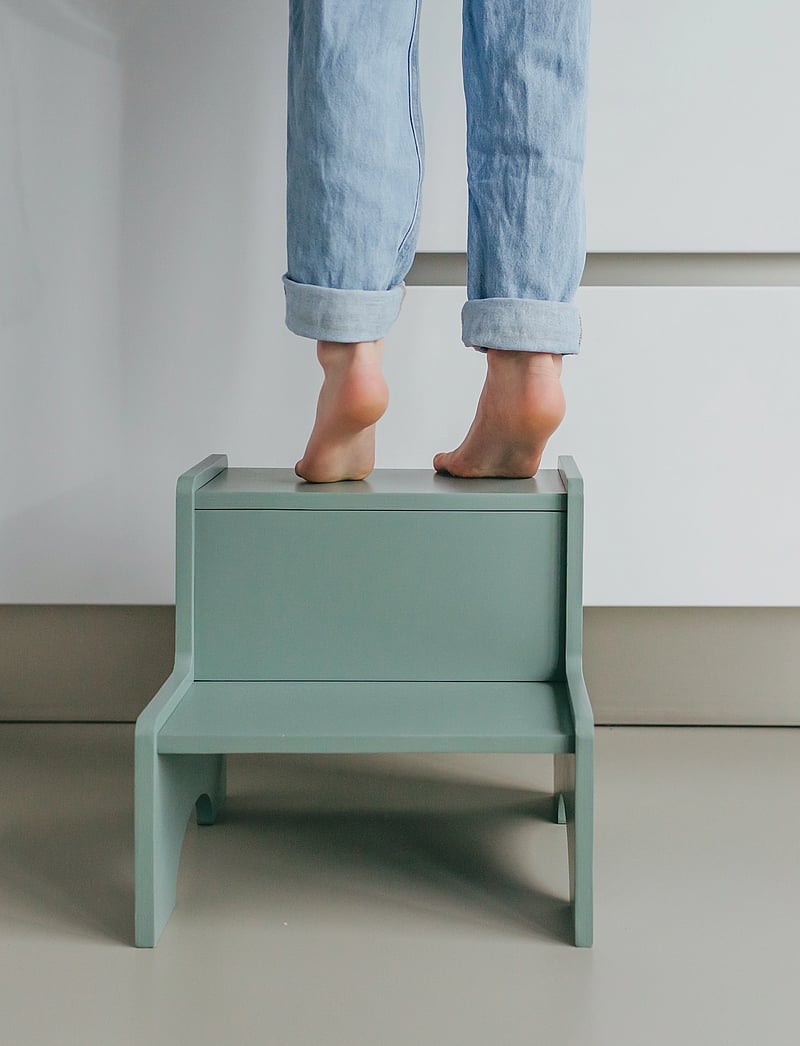 Nofred - Childrens stepstool - tritthocker - olive green - 2