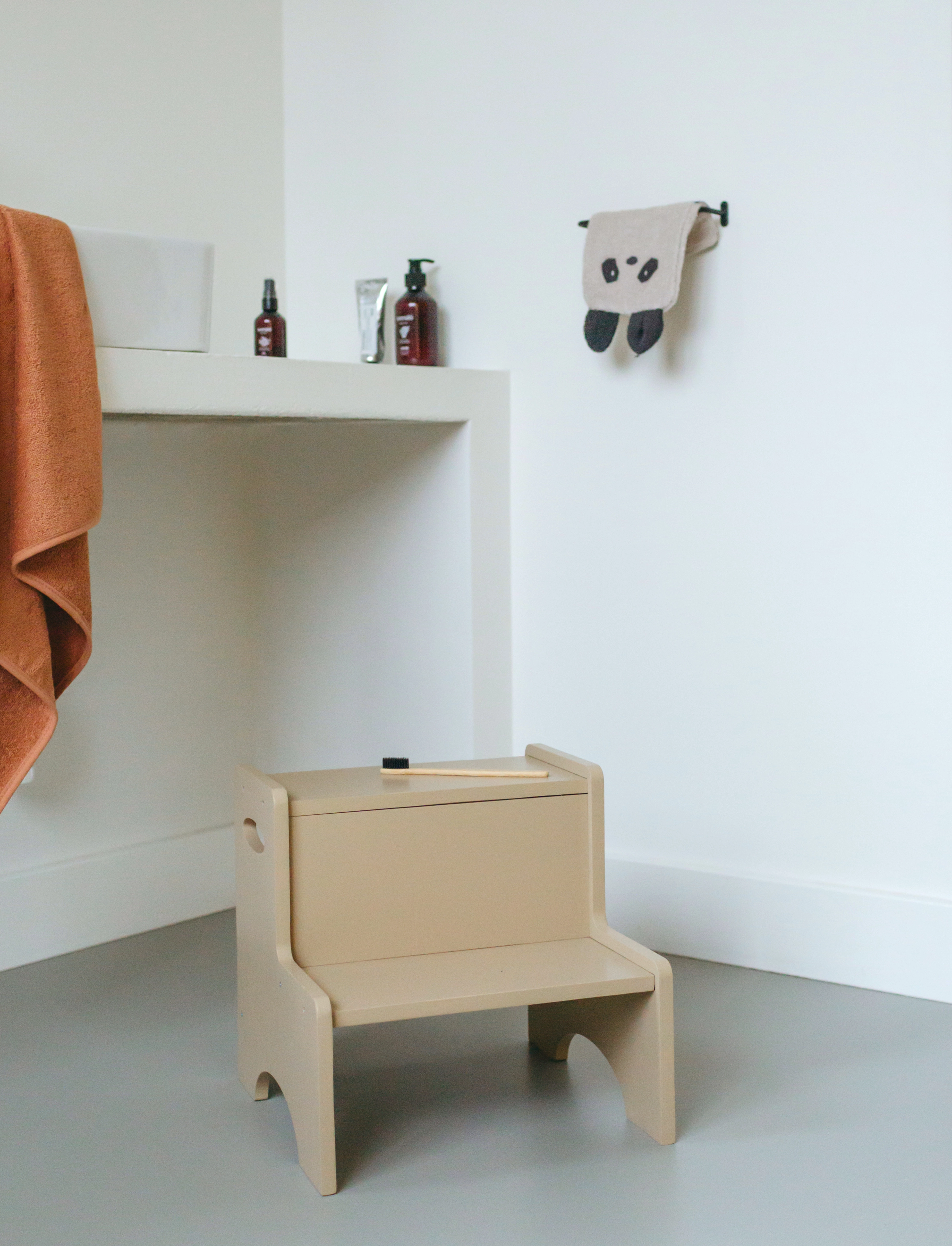 Nofred - Childrens stepstool - astmepink - beige - 3