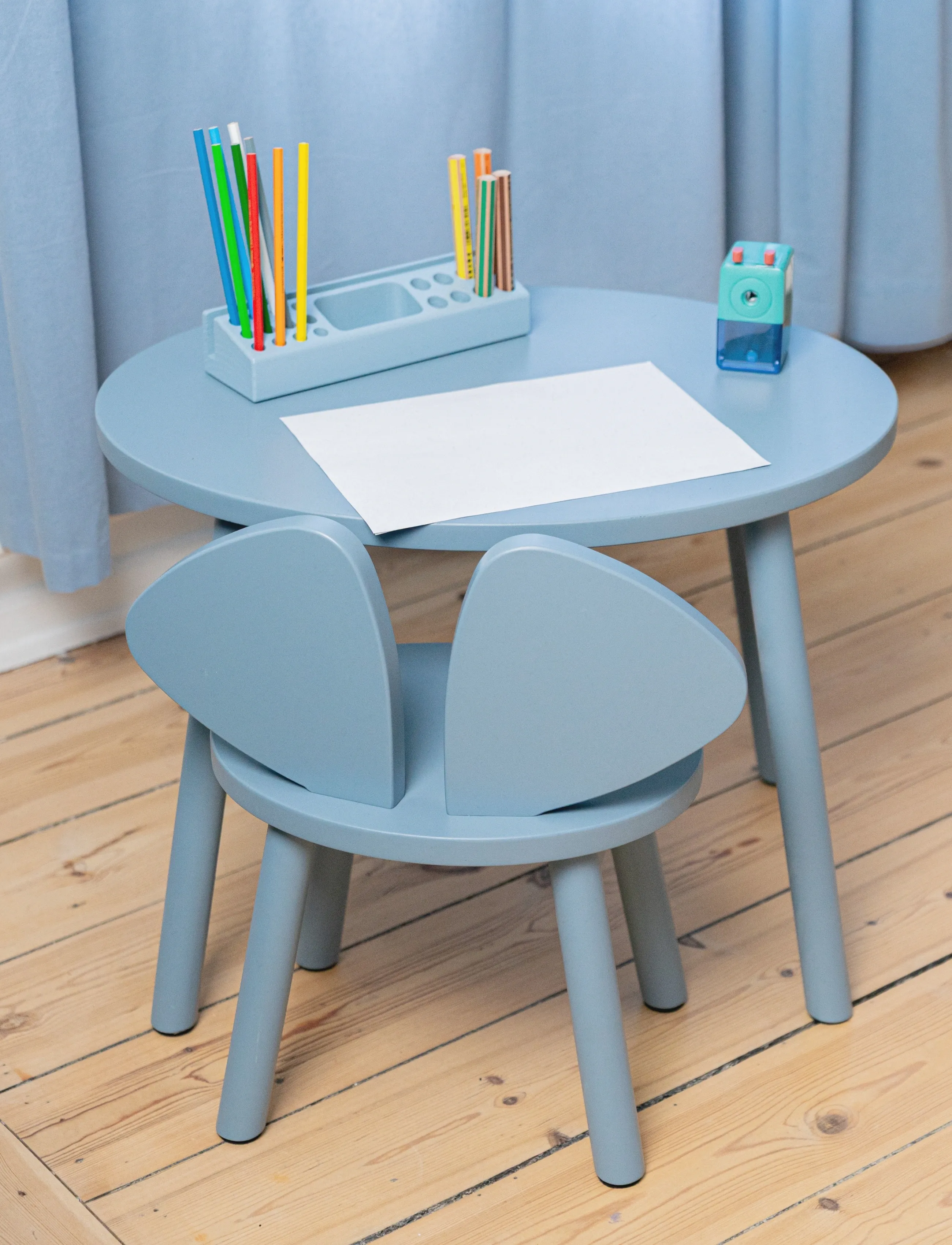 Nofred - Mouse børne bord og stol - pakkeløsninger - light blue - 2