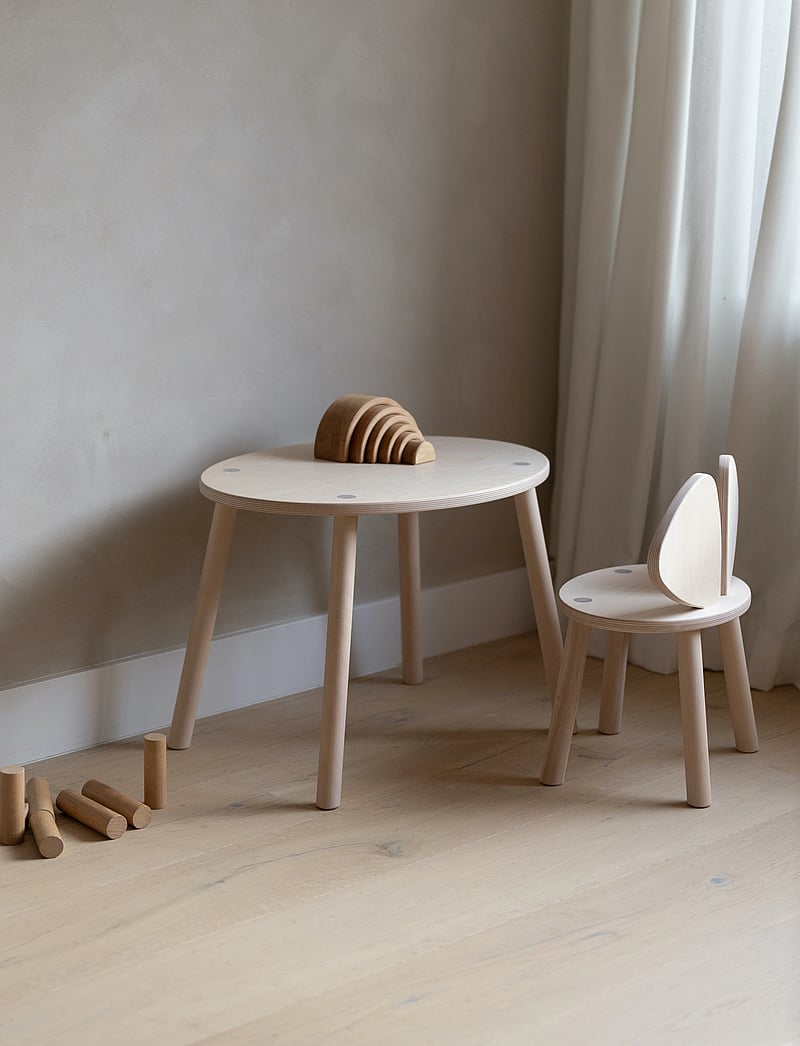 Nofred - Mouse childrens table and chair - birch - 0