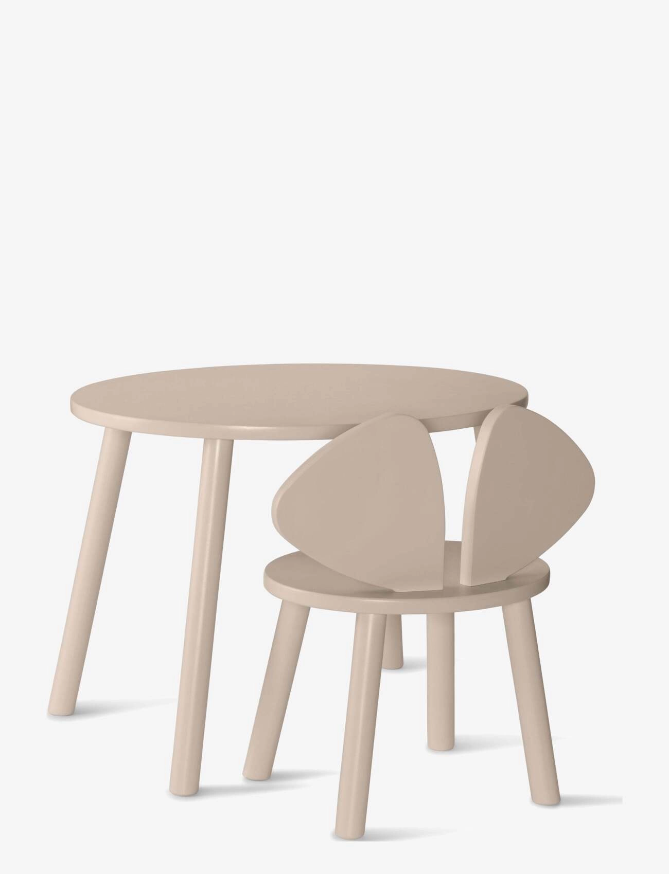 Nofred Børne Stol Og Bord, Stol & Stools, Beige, Str: ONE SIZE