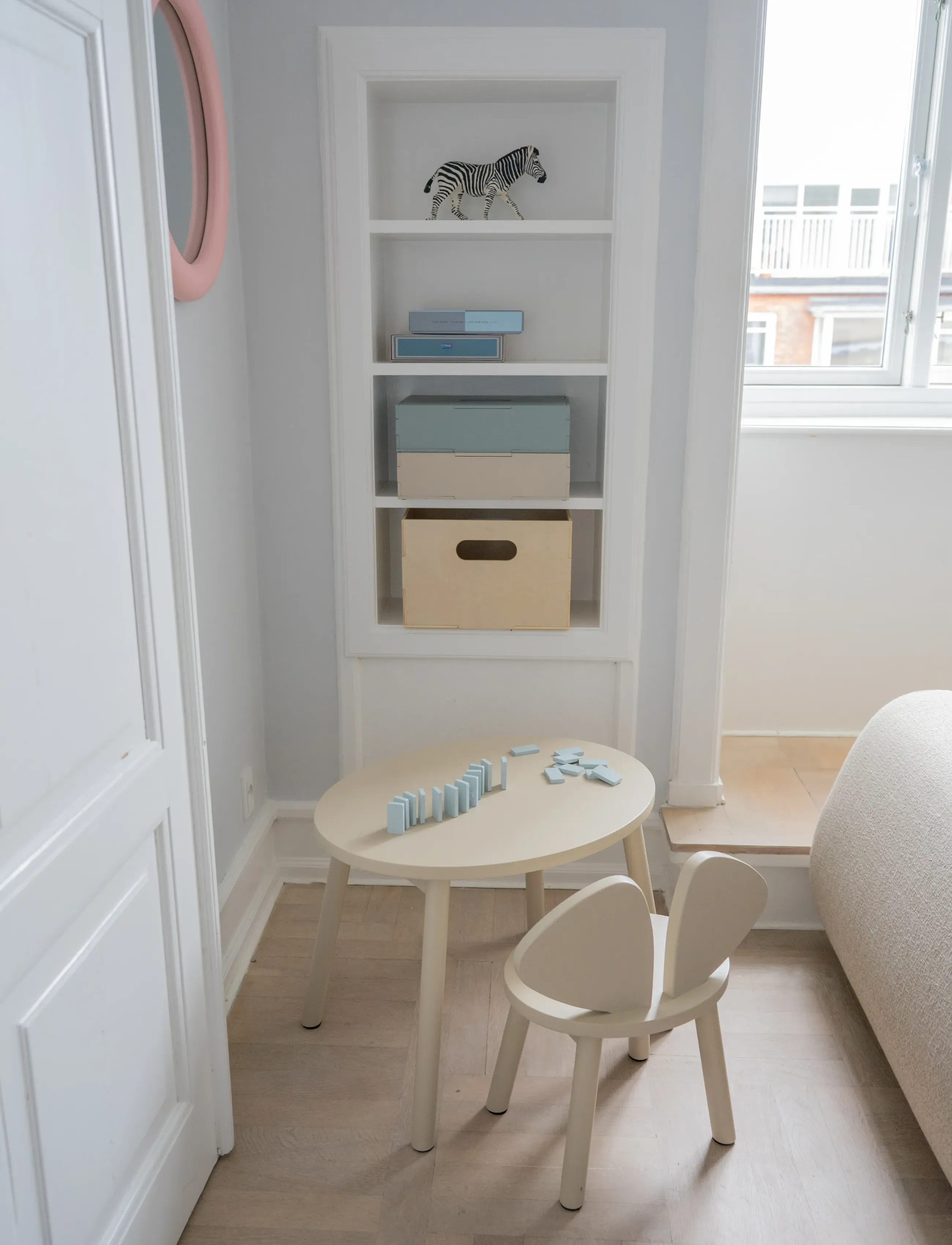 Nofred Børne Stol Og Bord, One Size, Beige, Møbler > Stole Og Skamler, Børn