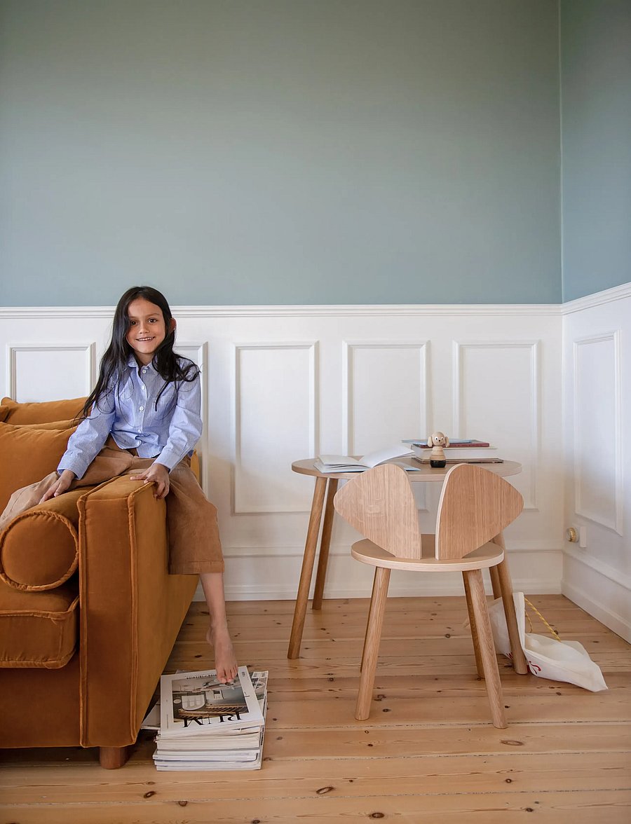 Nofred - Mouse School Set - húsgagnasett fyrir börn - oak - 3