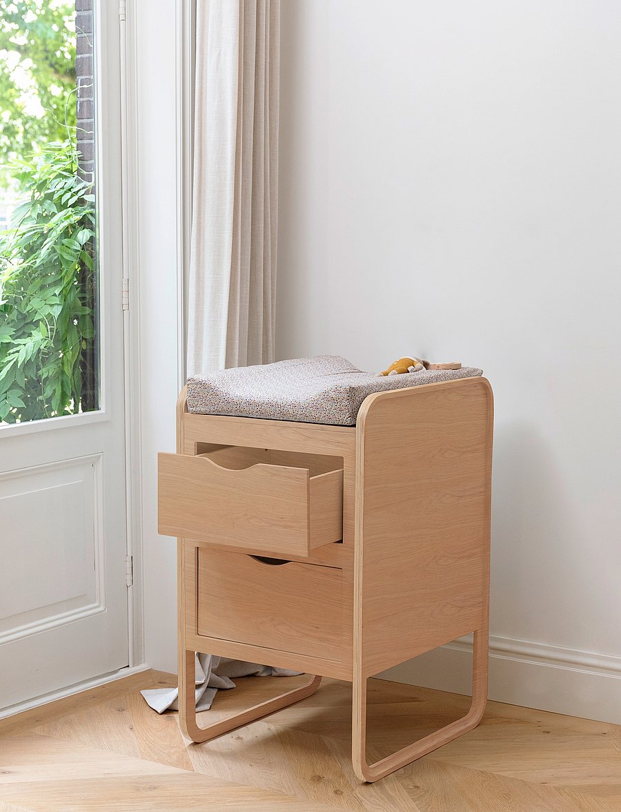 Nofred - Changing Table - skiptiborð - oak - 3