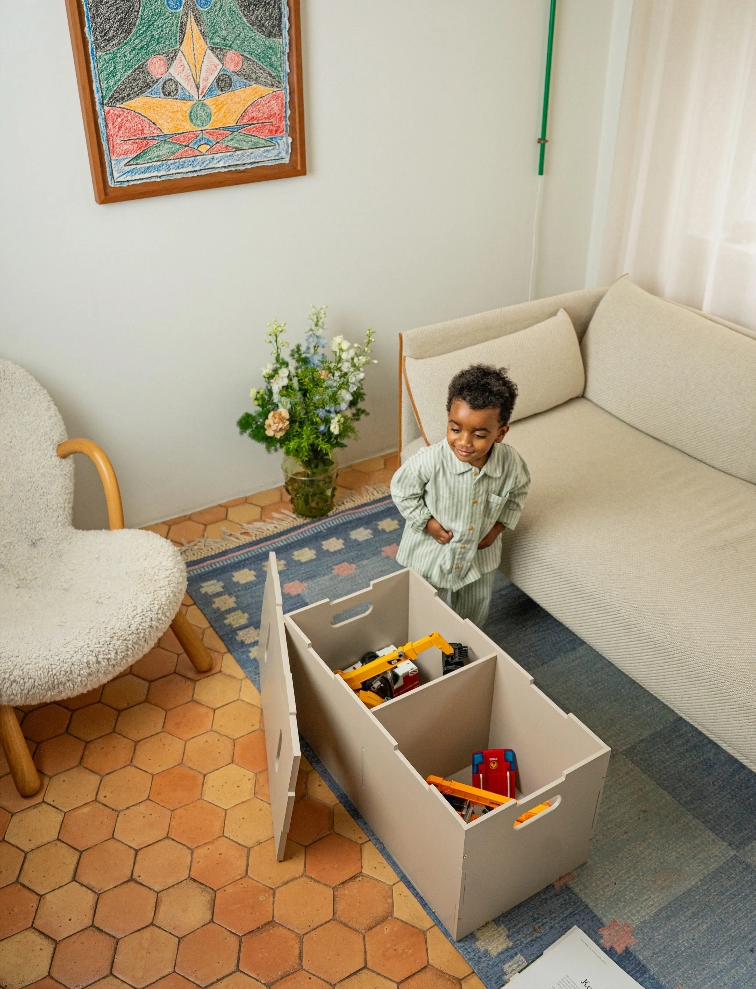 Nofred Opbevaringsbænk, One Size, Kids Decor, Beige - Furniture, Kinder