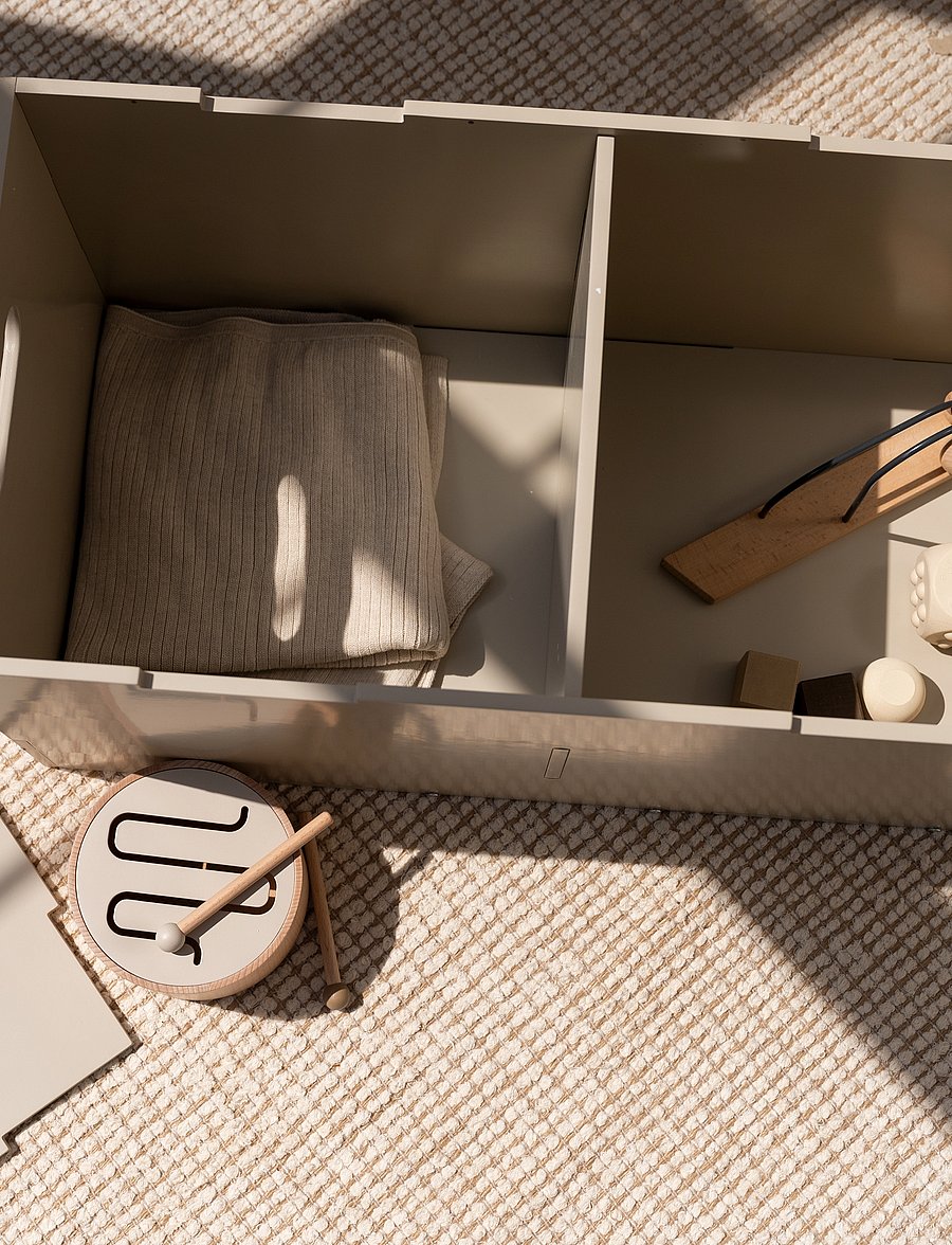 Nofred - Cube Long - möbel mit aufbewahrungsfunktion - beige - 2