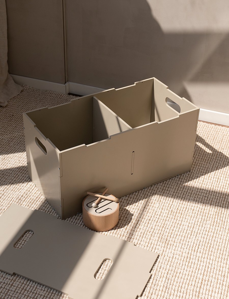 Nofred - Cube Long - möbel mit aufbewahrungsfunktion - beige - 3