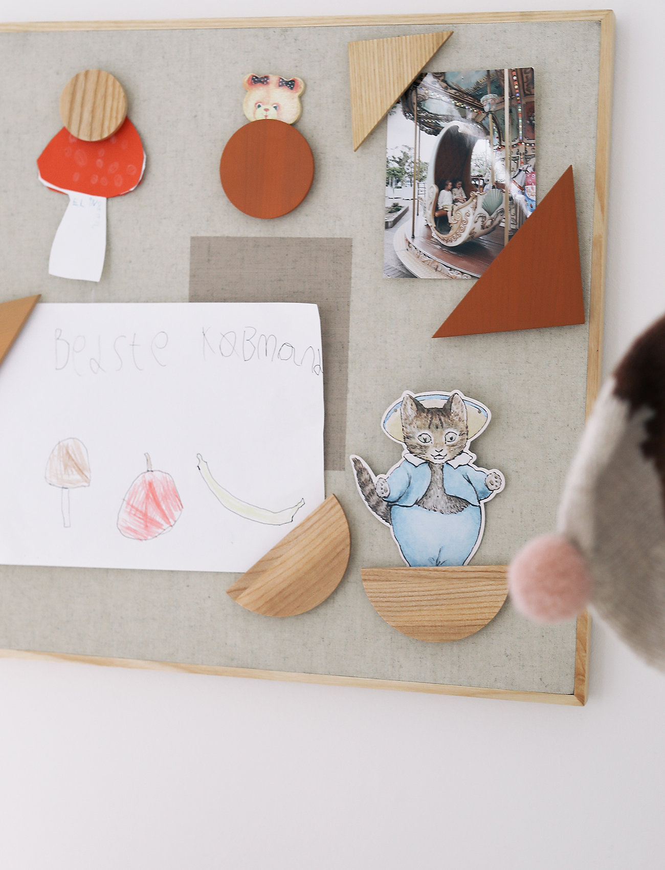 Nofred Opslagstavle, 51.2X2.5X51.2 cm, Kids Decor, Beige - Decoration Accessories-details, Kinder