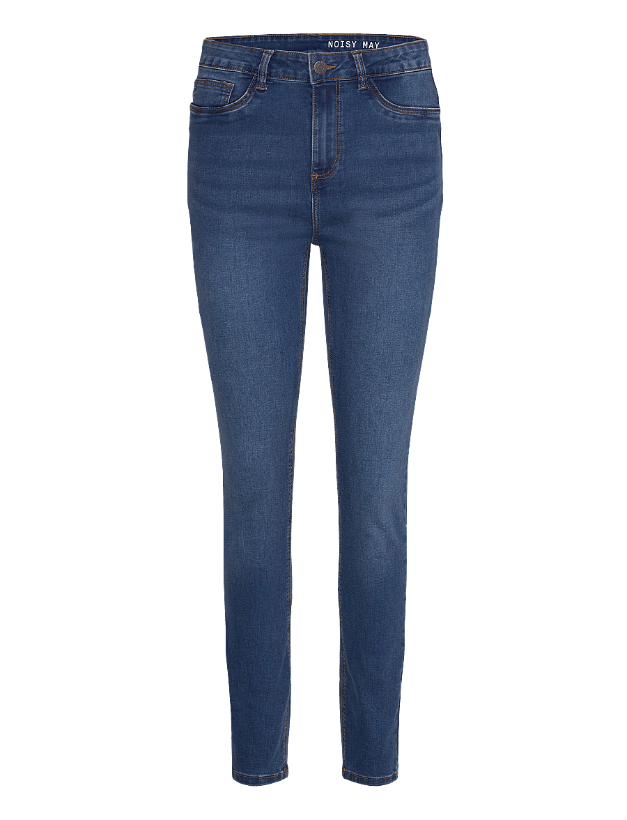 NOISY MAY - NMCALLIE HW SKINNY BLUE JEANS NOOS - skinny džinsi - medium blue denim - 1