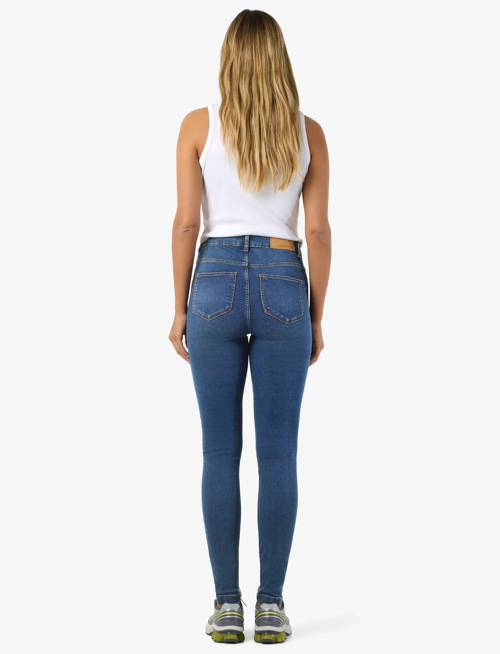 NOISY MAY - NMCALLIE HW SKINNY BLUE JEANS FWD NOOS - skinny jeans - medium blue denim - 4
