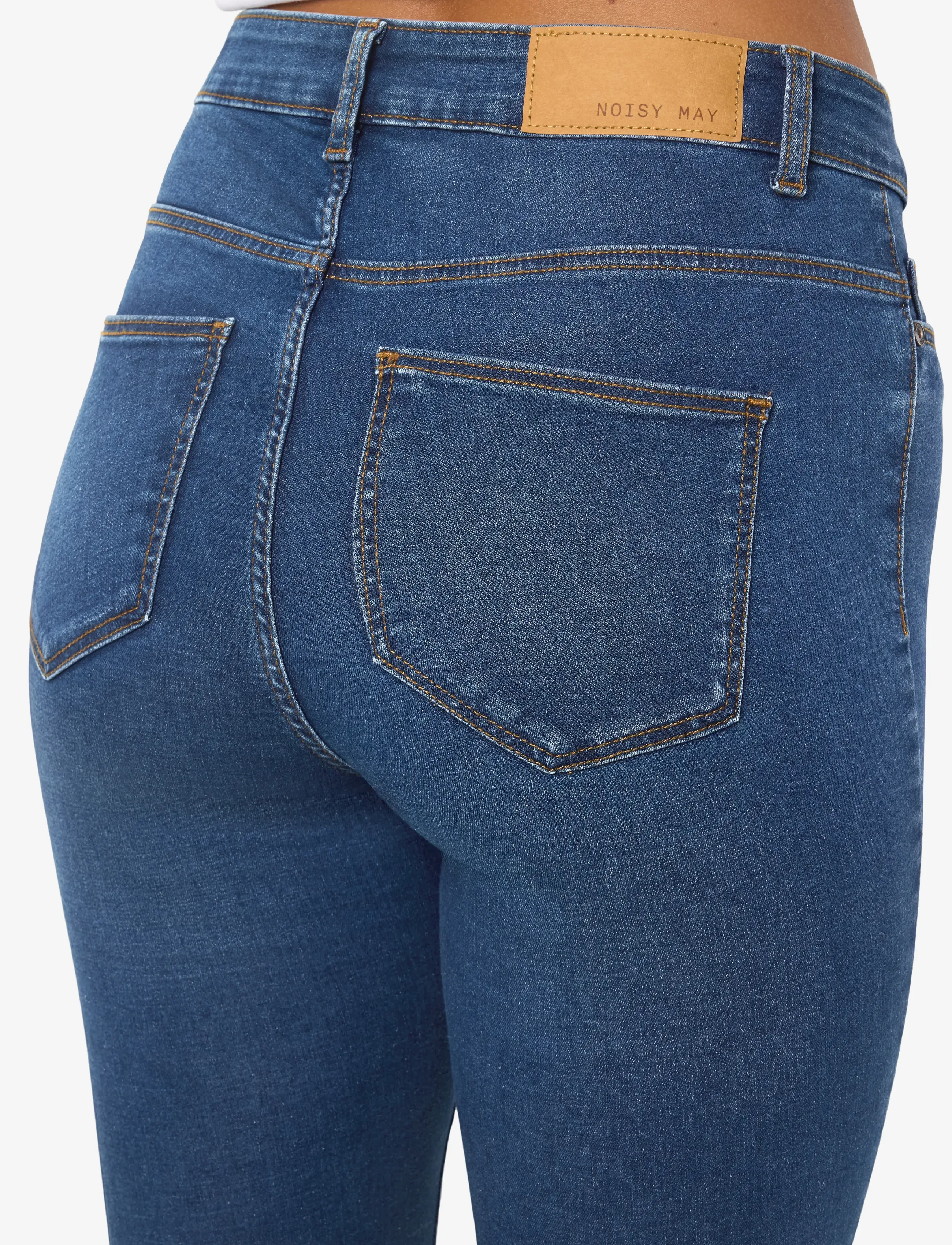 NOISY MAY Nmcallie Hw Skinny Blue Jeans Fwd Noos dam – bild 6