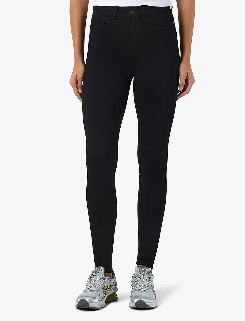 NOISY MAY - NMCALLIE HW SKINNY BLACK JEANS FWD NOOS - skinny jeans - black denim - 0