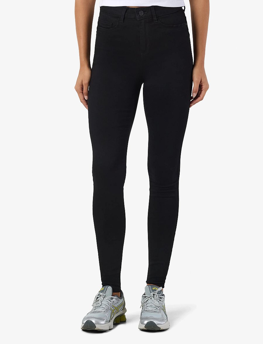 NOISY MAY - NMCALLIE HW SKINNY BLACK JEANS NOOS - skinny jeans - black denim - 0