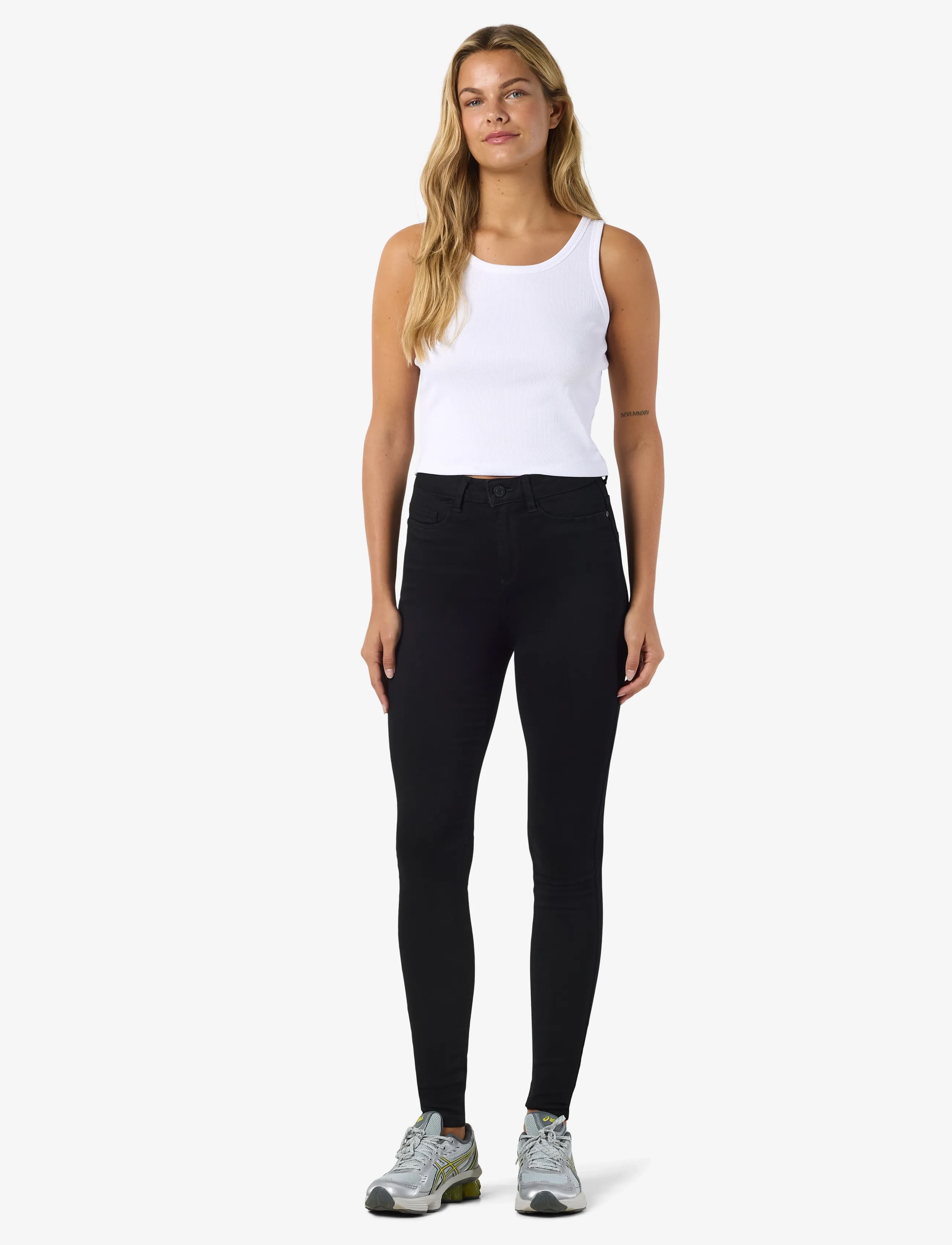 NOISY MAY - NMCALLIE HW SKINNY BLACK JEANS NOOS - skinny jeans - black denim - 3