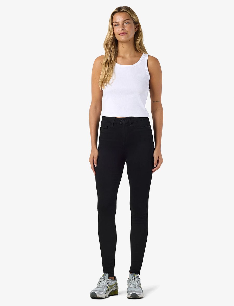 NOISY MAY - NMCALLIE HW SKINNY BLACK JEANS NOOS - skinny jeans - black denim - 3