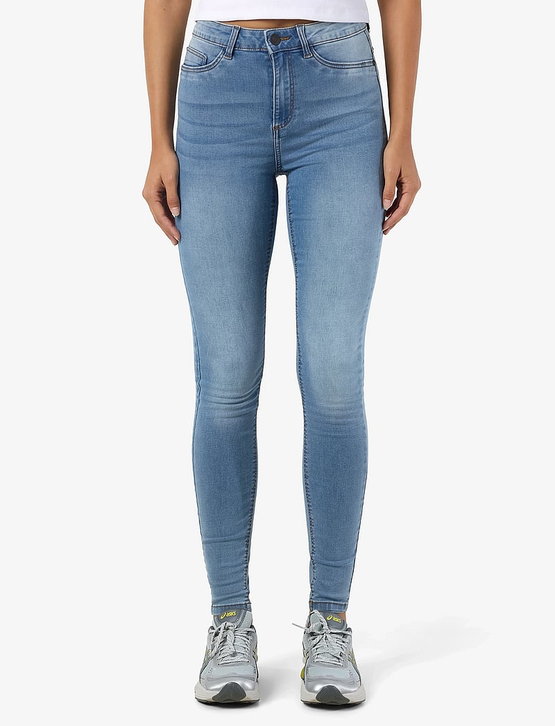 NOISY MAY - NMCALLIE HW SKINNY JEAN VI059LB FWD NOOS - liibuvad teksad - light blue denim - 0
