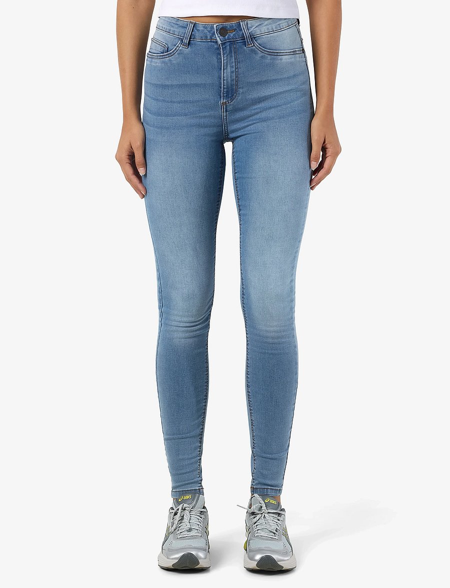 NOISY MAY - NMCALLIE HW SKINNY JEAN VI059LB NOOS - skinny jeans - light blue denim - 0