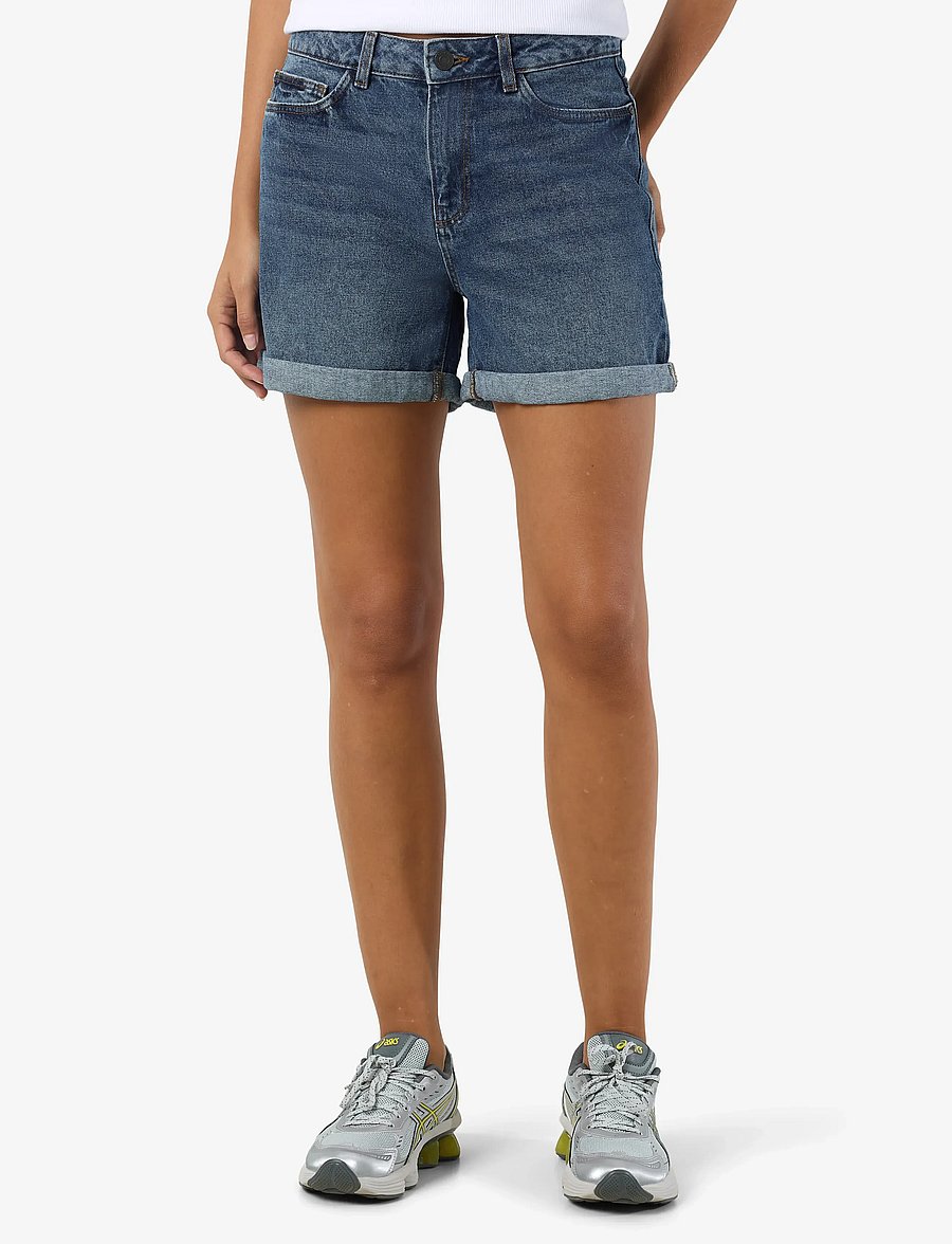 NOISY MAY - NMSMILEY NW SHORTS VI060MB NOOS - lühikesed teksapüksid - medium blue denim - 0