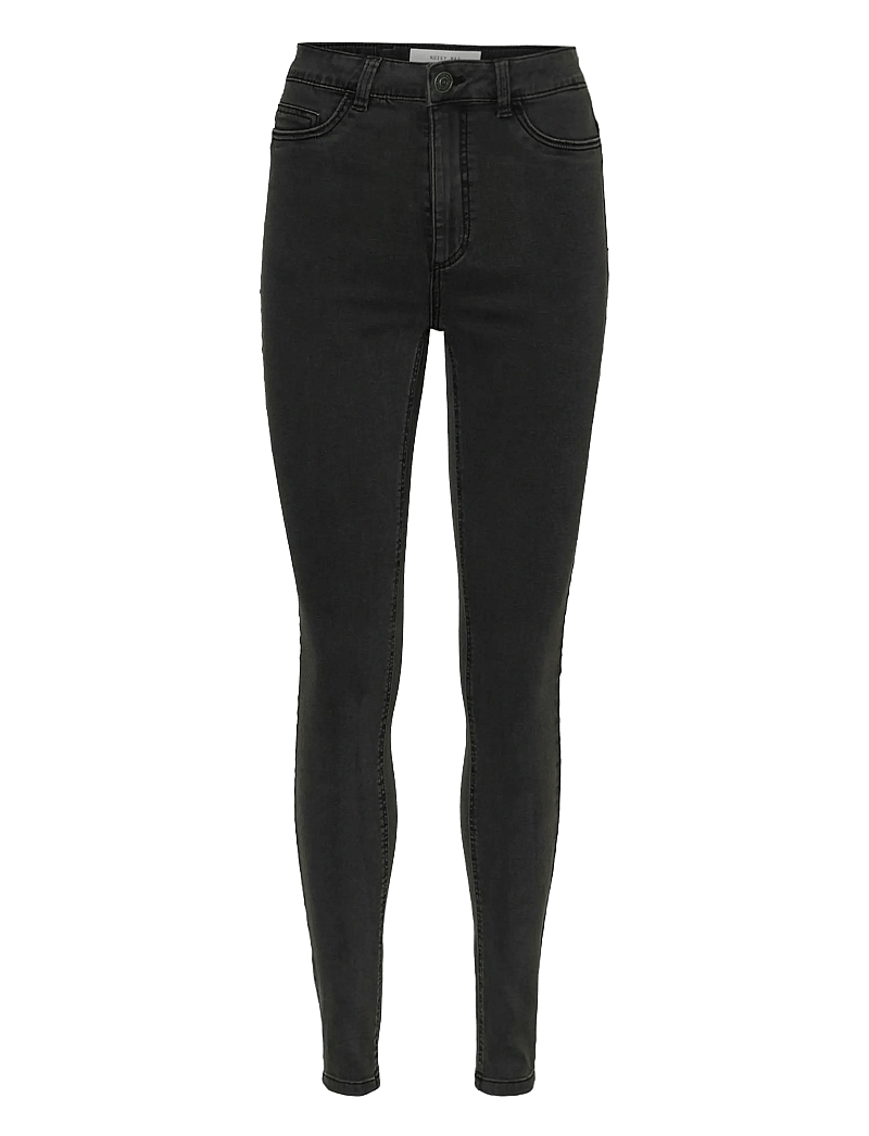 NOISY MAY - NMCALLIE HW SKINNY JEAN VI069DG FWD NOOS - skinny jeans - dark grey denim - 1