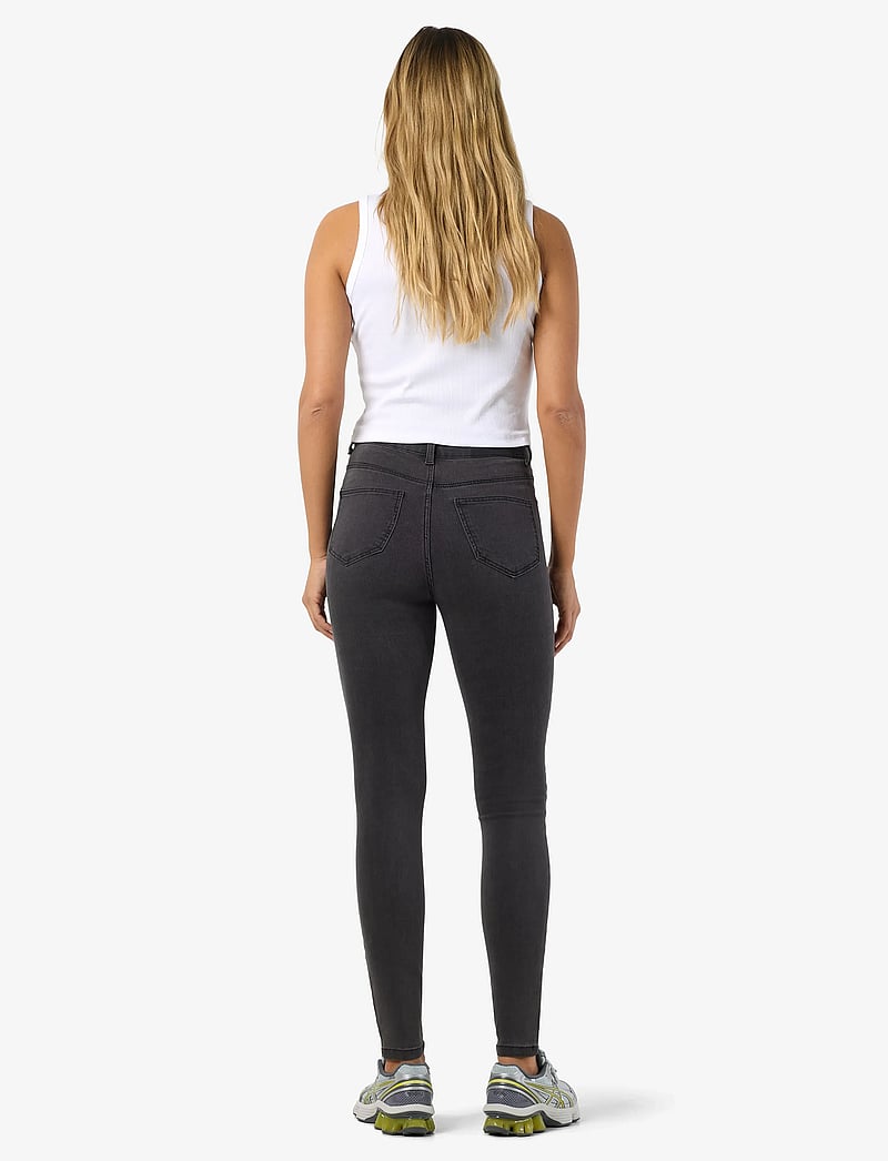 NOISY MAY - NMCALLIE HW SKINNY JEAN VI069DG FWD NOOS - skinny jeans - dark grey denim - 4