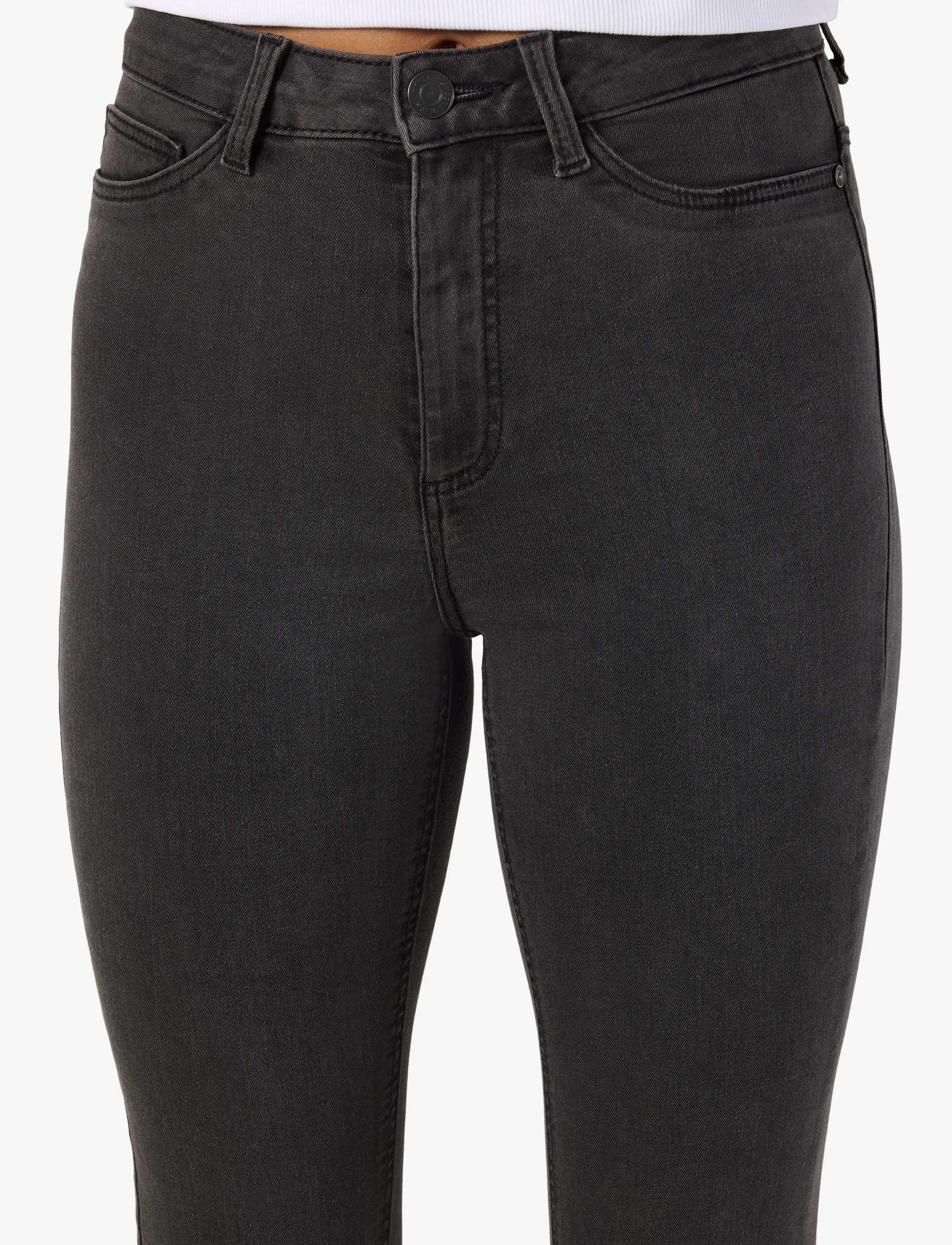 NOISY MAY - NMCALLIE HW SKINNY JEAN VI069DG NOOS - skinny jeans - dark grey denim - 5