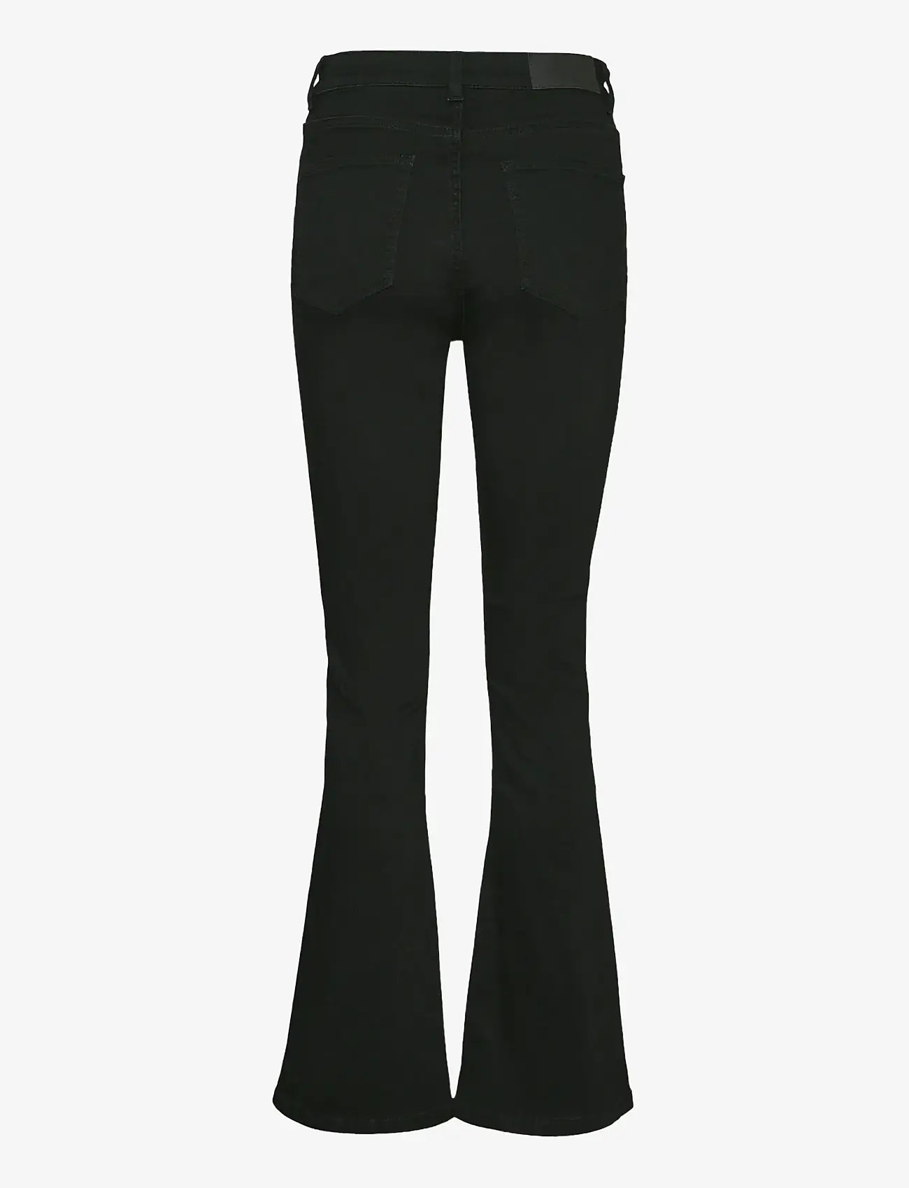 NOISY MAY - NMSALLIE HW SK FLARED VI023BL FWD NOOS - schlaghosen - black - 2