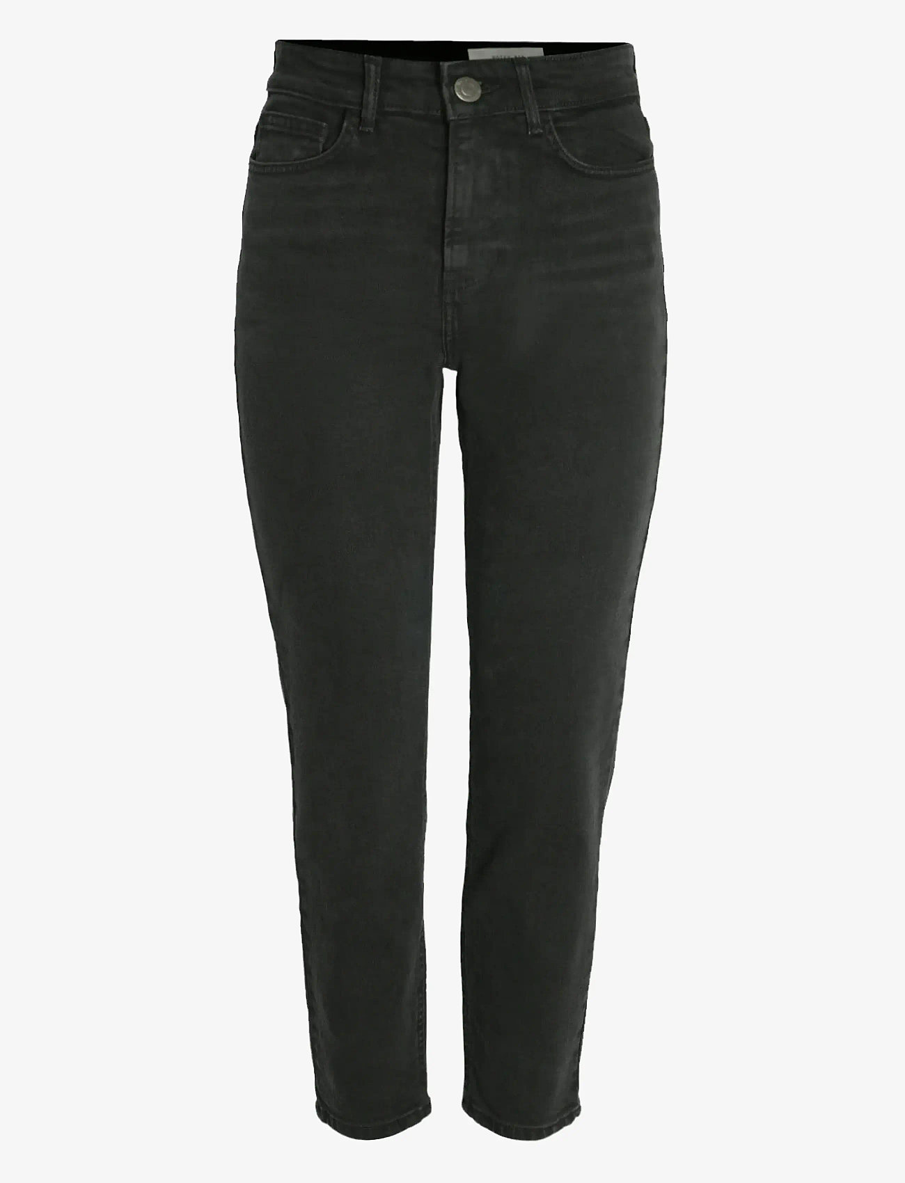 NOISY MAY - NMMONI HW ST ANK BLACK JEANS FWD NOOS - slim fit jeans - black denim - 1
