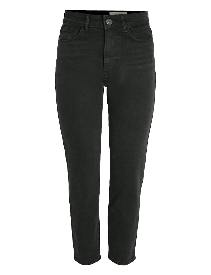 NOISY MAY - NMMONI HW ST ANK BLACK JEANS FWD NOOS - slim fit jeans - black denim - 1