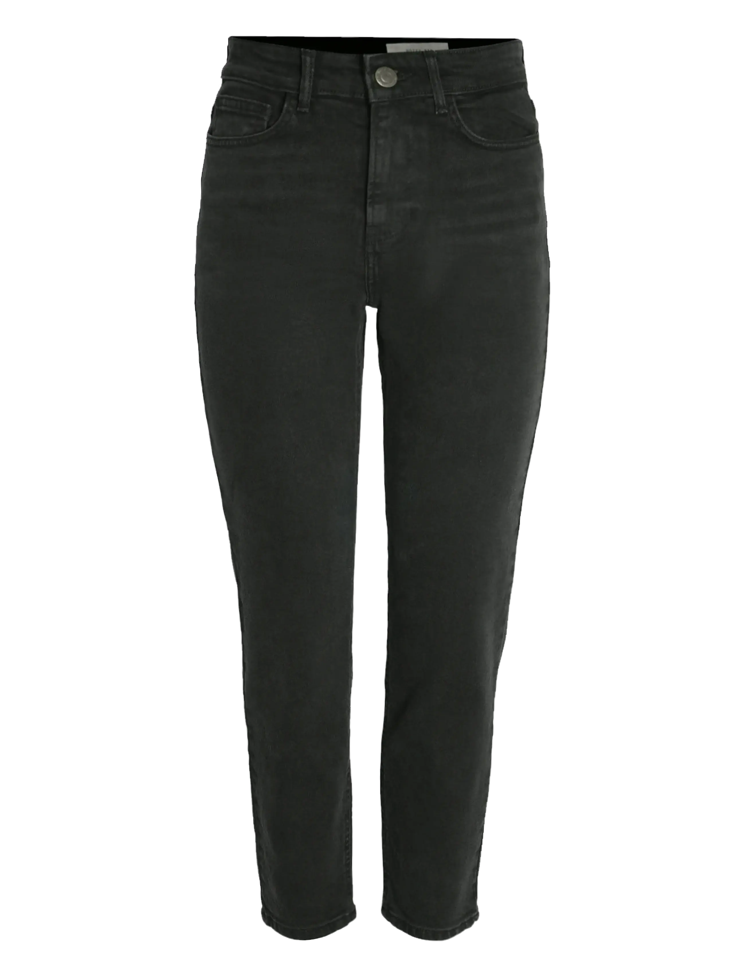 NOISY MAY NMMONI HW ST ANK BLACK JEANS NOOS - Slim jeans - BLACK DENIM / black