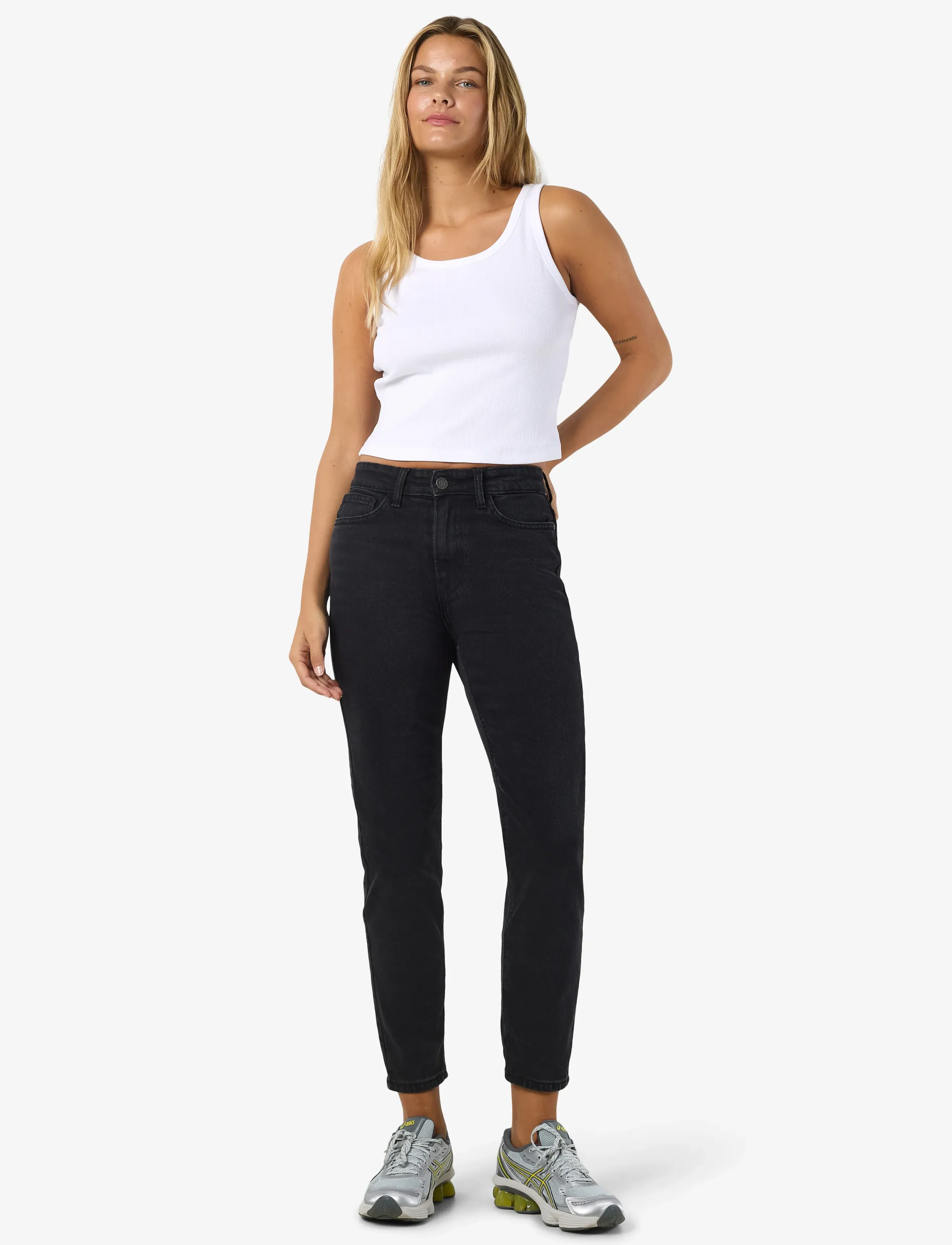NOISY MAY Nmmoni Hw St Ank Black Jeans Fwd Noos dam – bild 5