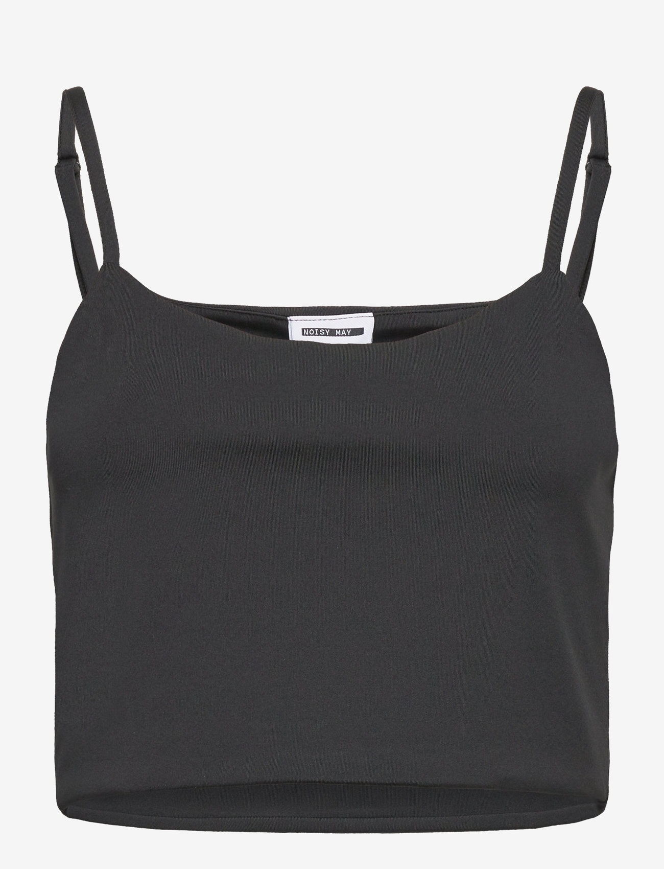 NOISY MAY - NMTERESA CROPPED S/L TOP NOOS - crop tops - black - 1