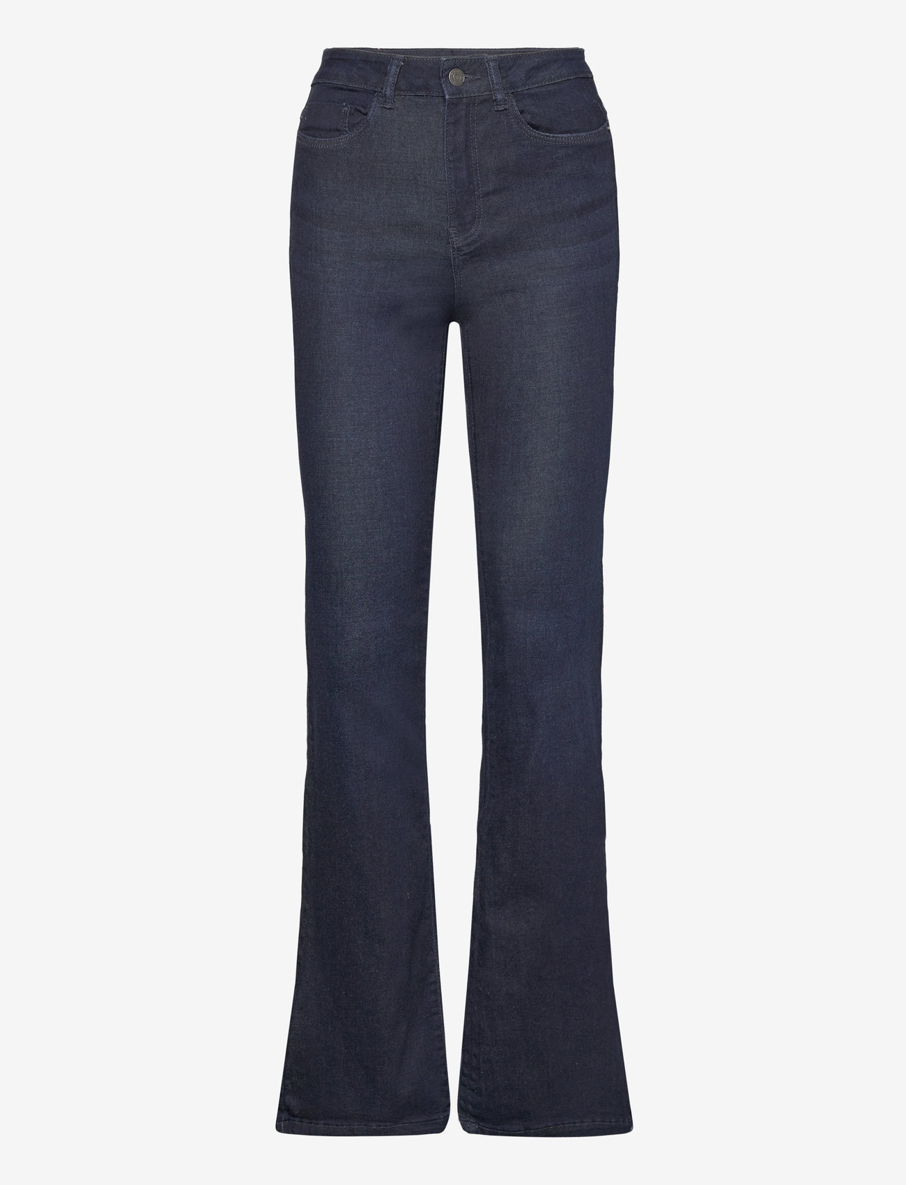 NOISY MAY - NMSALLIE HW FLARE JEAN VI241DB FWD NOOS - flared jeans - dark blue denim - 0