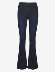 NOISY MAY - NMSALLIE HW FLARE JEAN VI241DB FWD NOOS - uitlopende jeans - dark blue denim - 0
