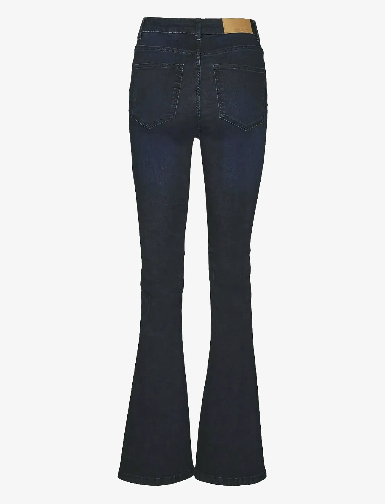 NOISY MAY - NMSALLIE HW SK FLARED VI241DB FWD NOOS - utsvängda jeans - dark blue denim - 2