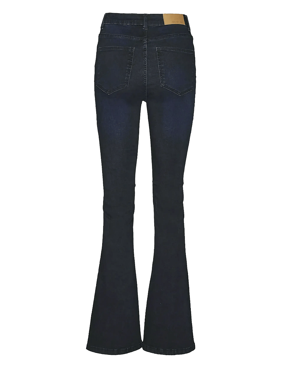 NOISY MAY - NMSALLIE HW SK FLARED VI241DB NOOS - schlaghosen - dark blue denim - 2