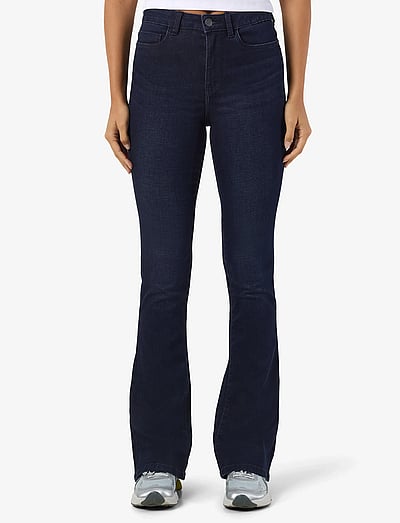 NOISY MAY NMSALLIE HW FLARE JEAN VI241DB FWD NOOS - Jeans - DARK BLUE DENIM / blue