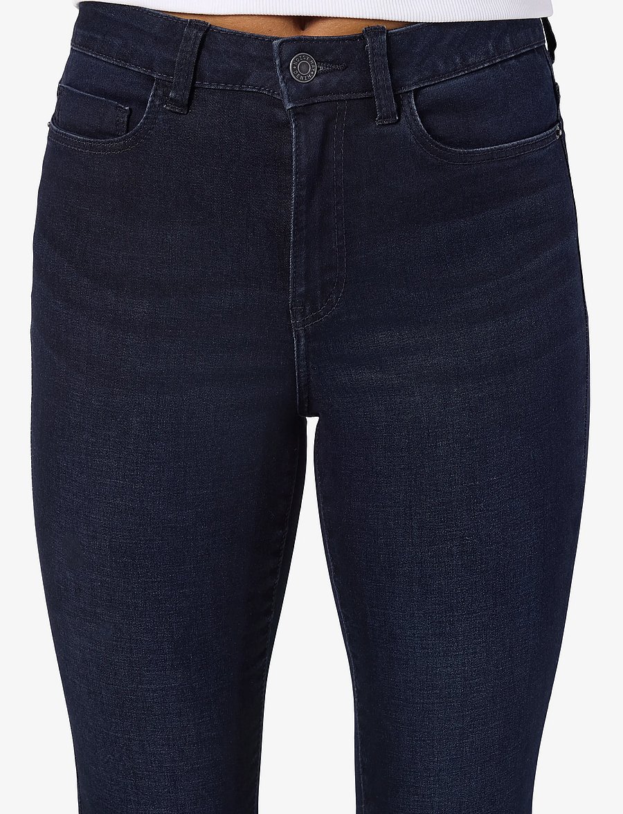 NOISY MAY - NMSALLIE HW SK FLARED VI241DB NOOS - schlaghosen - dark blue denim - 5