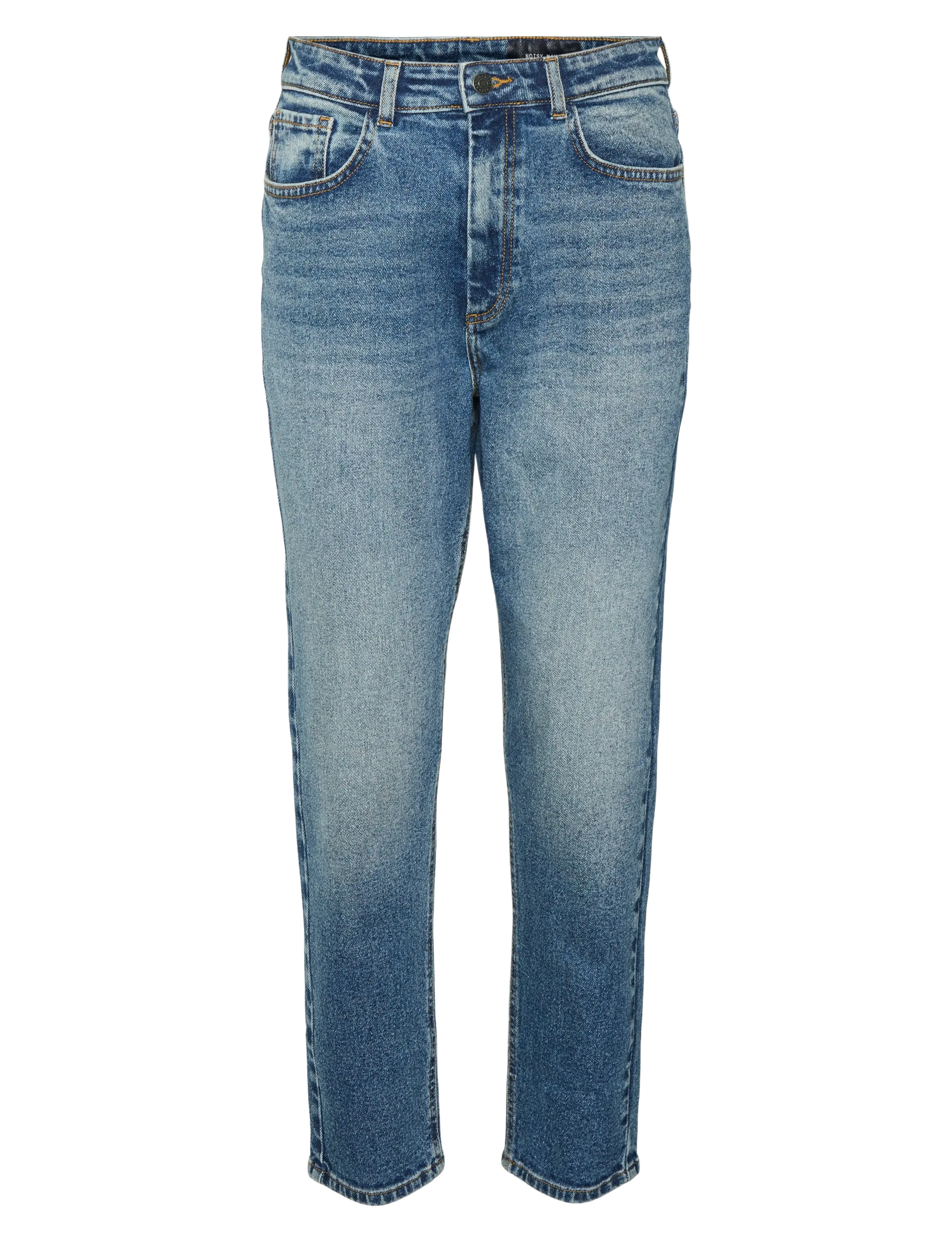 NOISY MAY - NMMONI HW STRAGHT ANK JEANS AZ221DB NOOS - straight jeans - dark blue denim - 2