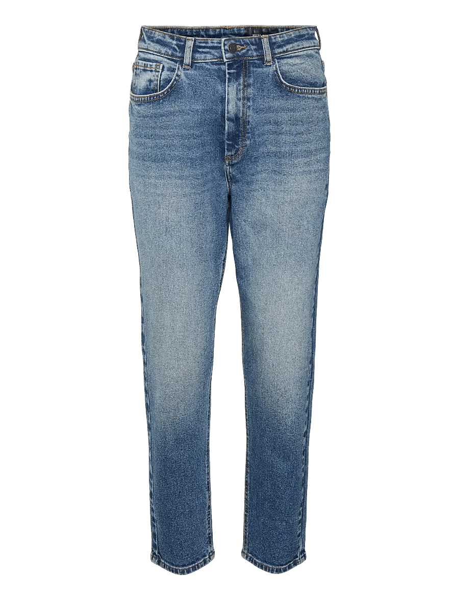 NOISY MAY - NMMONI HW STRAGHT ANK JEANS AZ221DB NOOS - gerade jeans - dark blue denim - 2