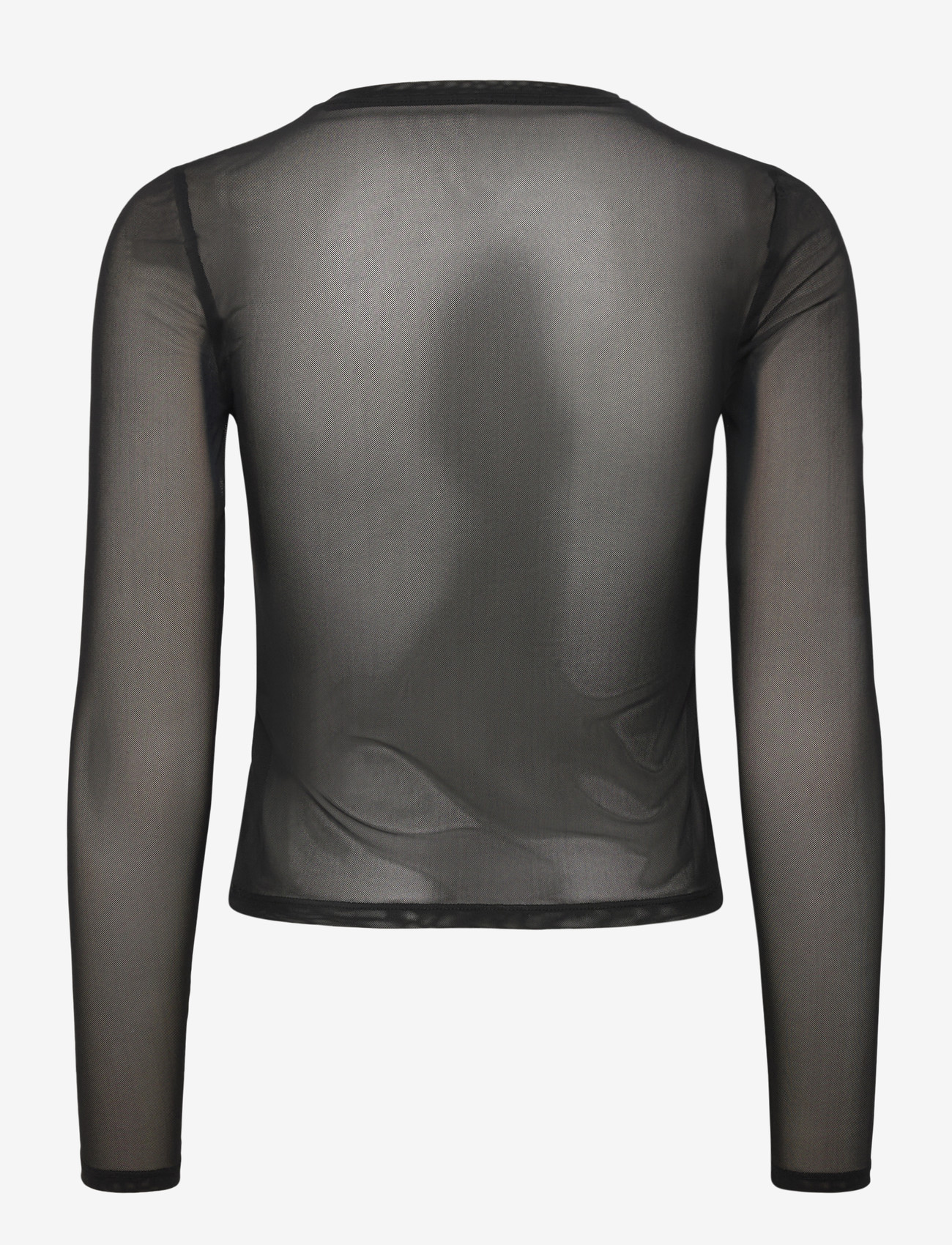 NOISY MAY - NMJUDITH L/S MESH TOP BG NOOS - langärmlige blusen - black - 2