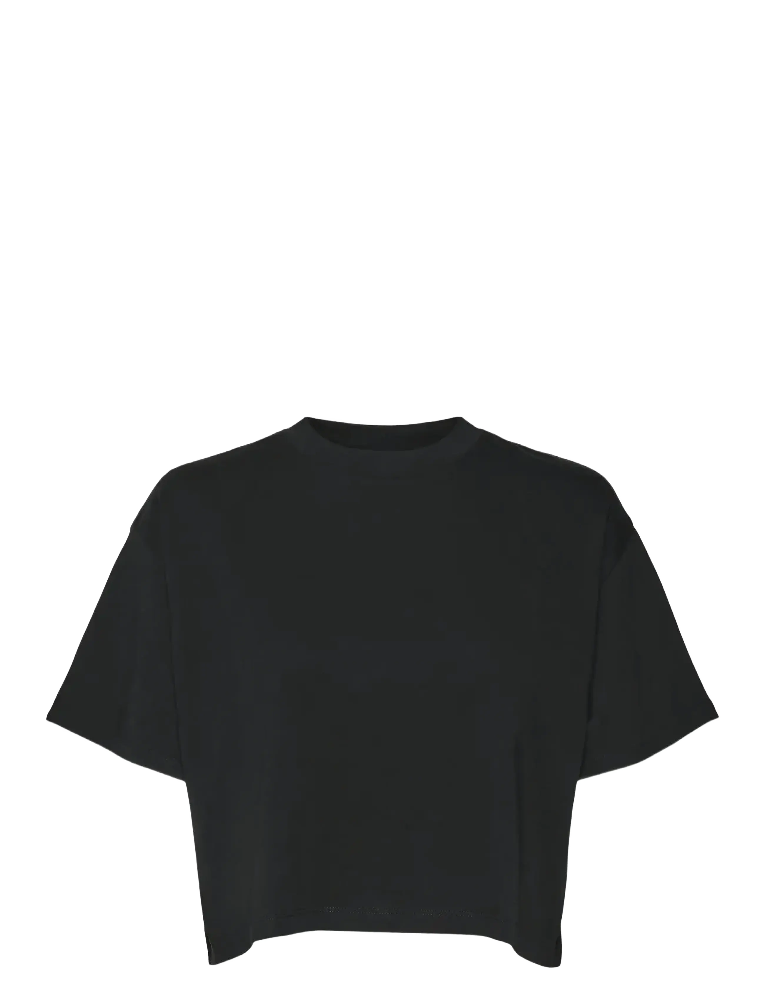 NOISY MAY NMALENA S/S O-NECK SEMICROP TOP NOOS - NOISY MAY - BLACK / black