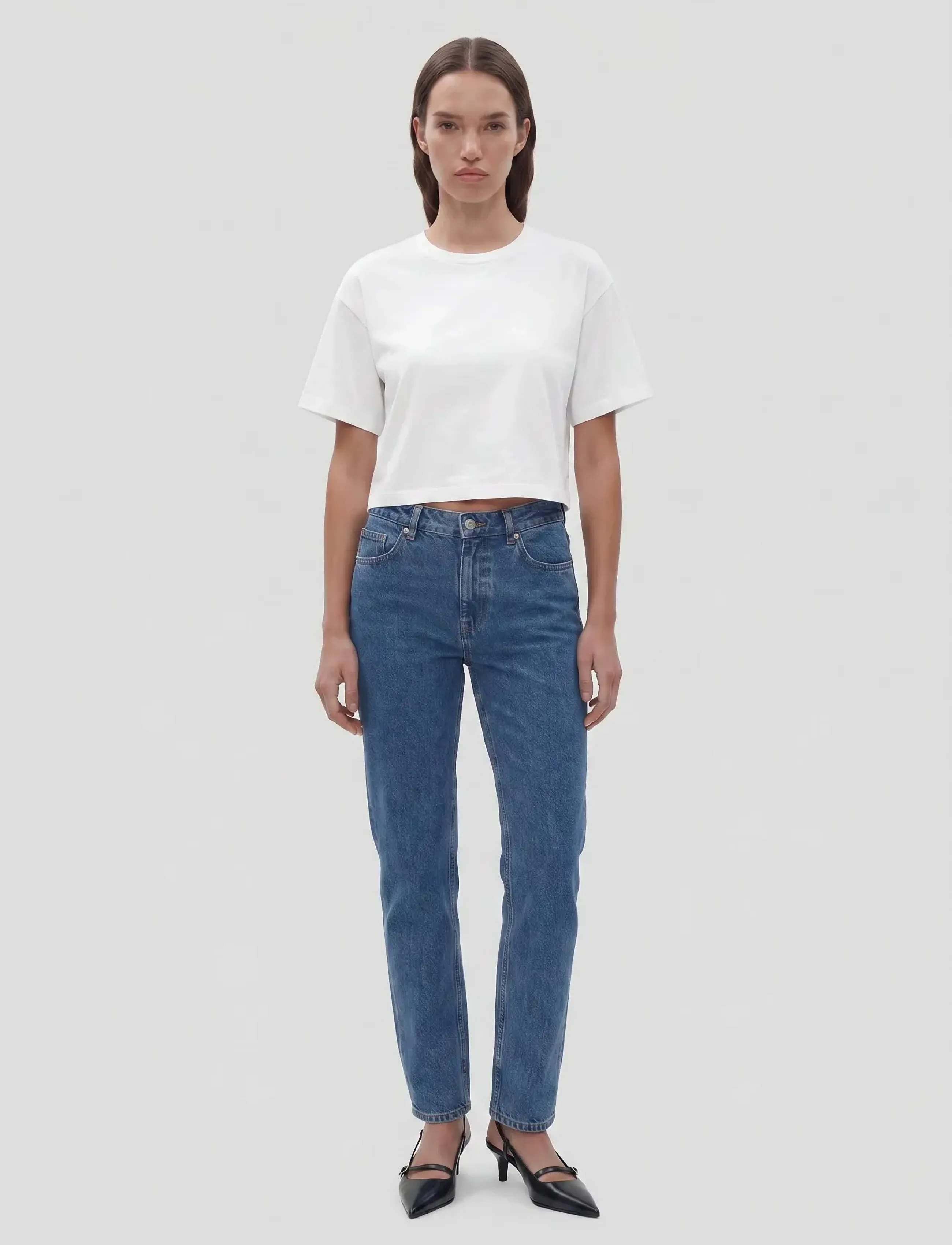 NOISY MAY Nmalena S/S O-Neck Semicrop Top Noos toppar dam – bild 5