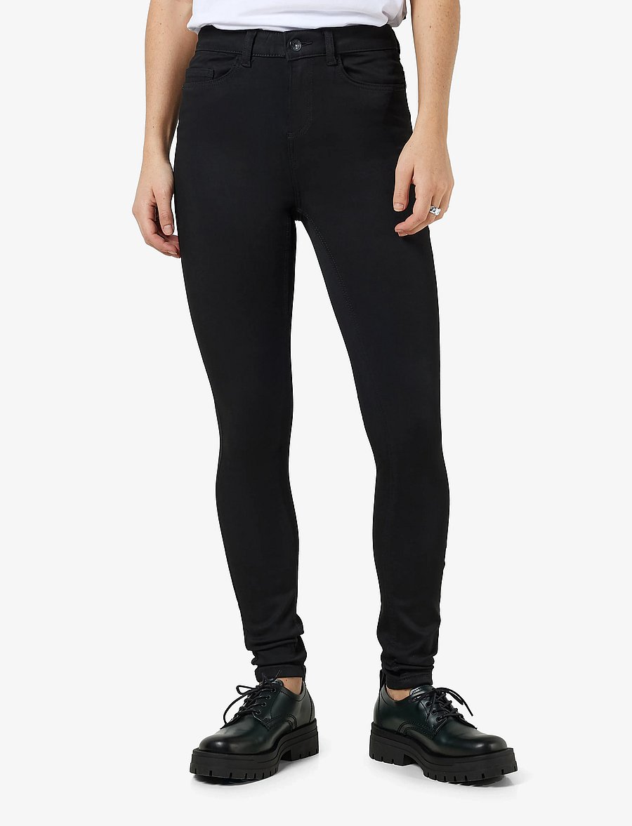 NOISY MAY - NMCALLIE HW POWER SHP ST BL VI308BL NOOS - skinny jeans - black - 0