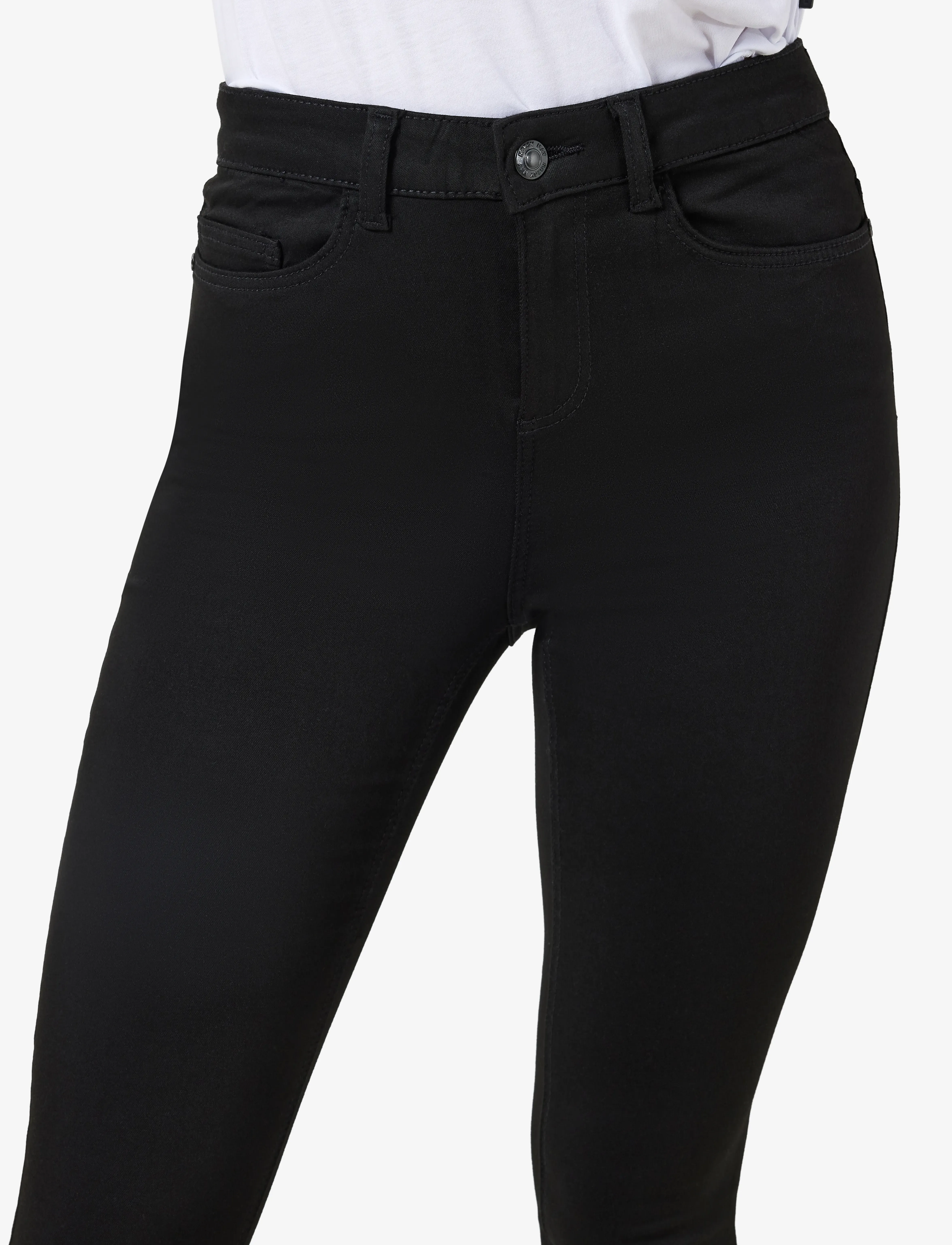 NOISY MAY - NMCALLIE HW POWER SHP ST BL VI308BL NOOS - skinny jeans - black - 5