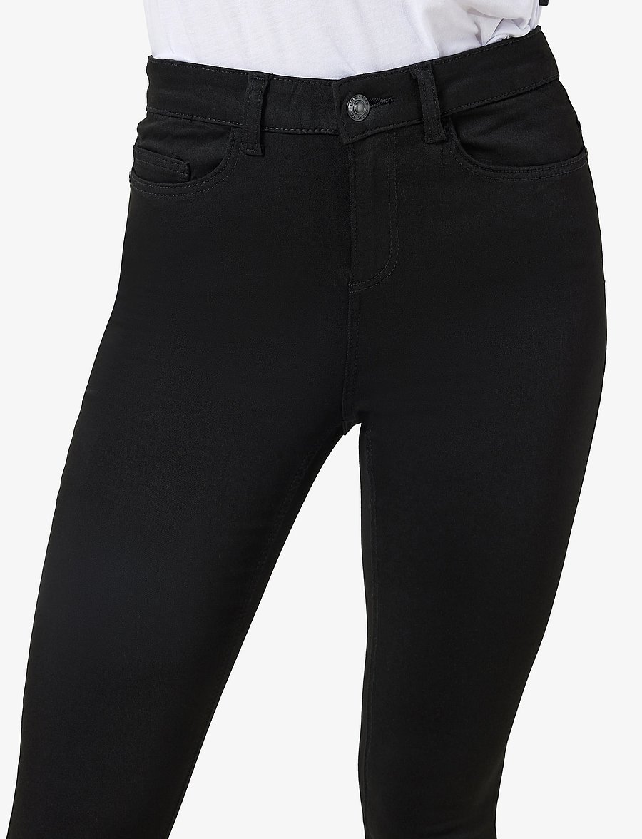 NOISY MAY - NMCALLIE HW POWER SHP ST BL VI308BL NOOS - skinny jeans - black - 5